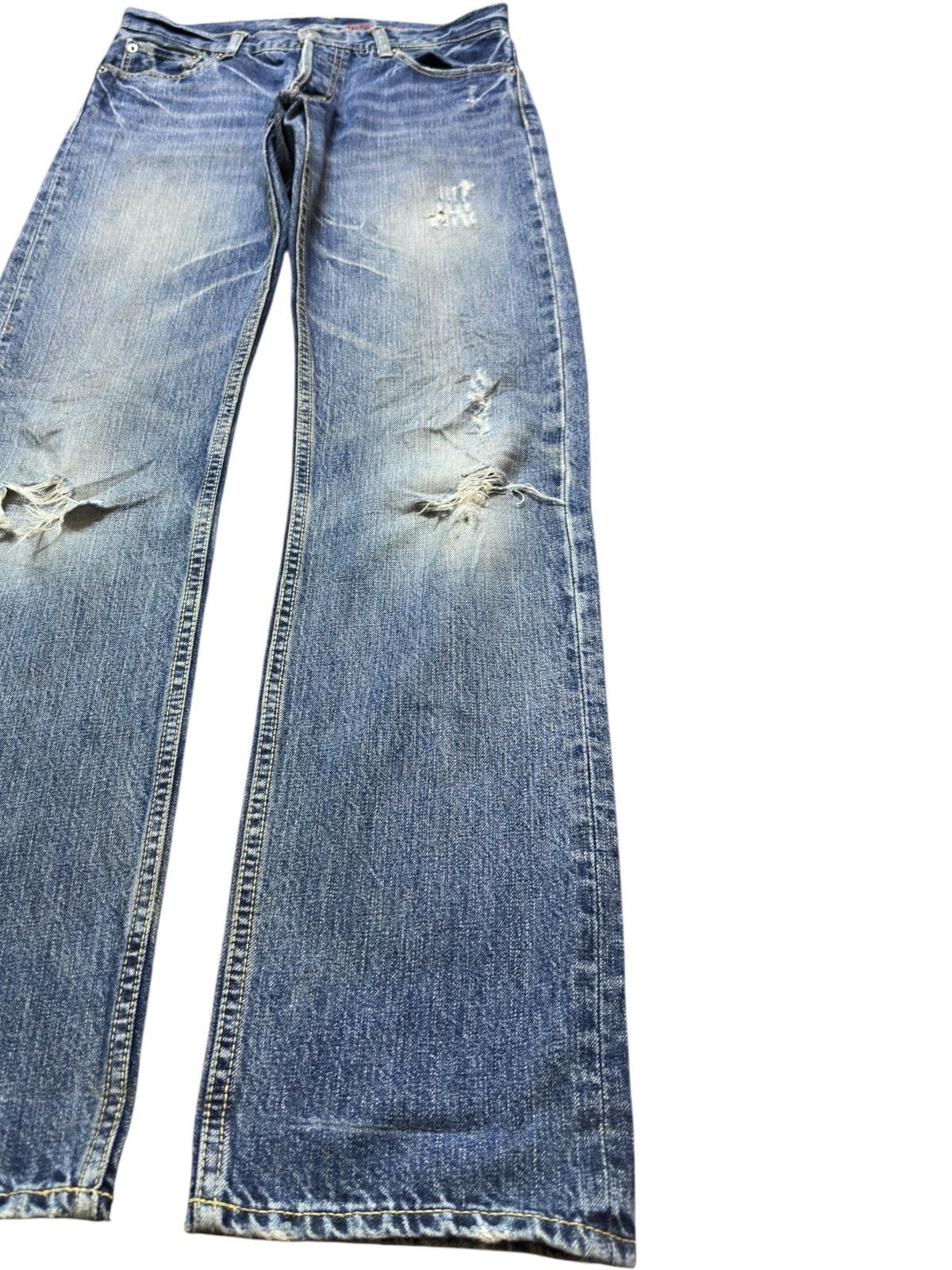 Japanese Brand Vintage Japanese Brand Faded Distressed Denjm Size US 32 / EU 48 - 4 Thumbnail