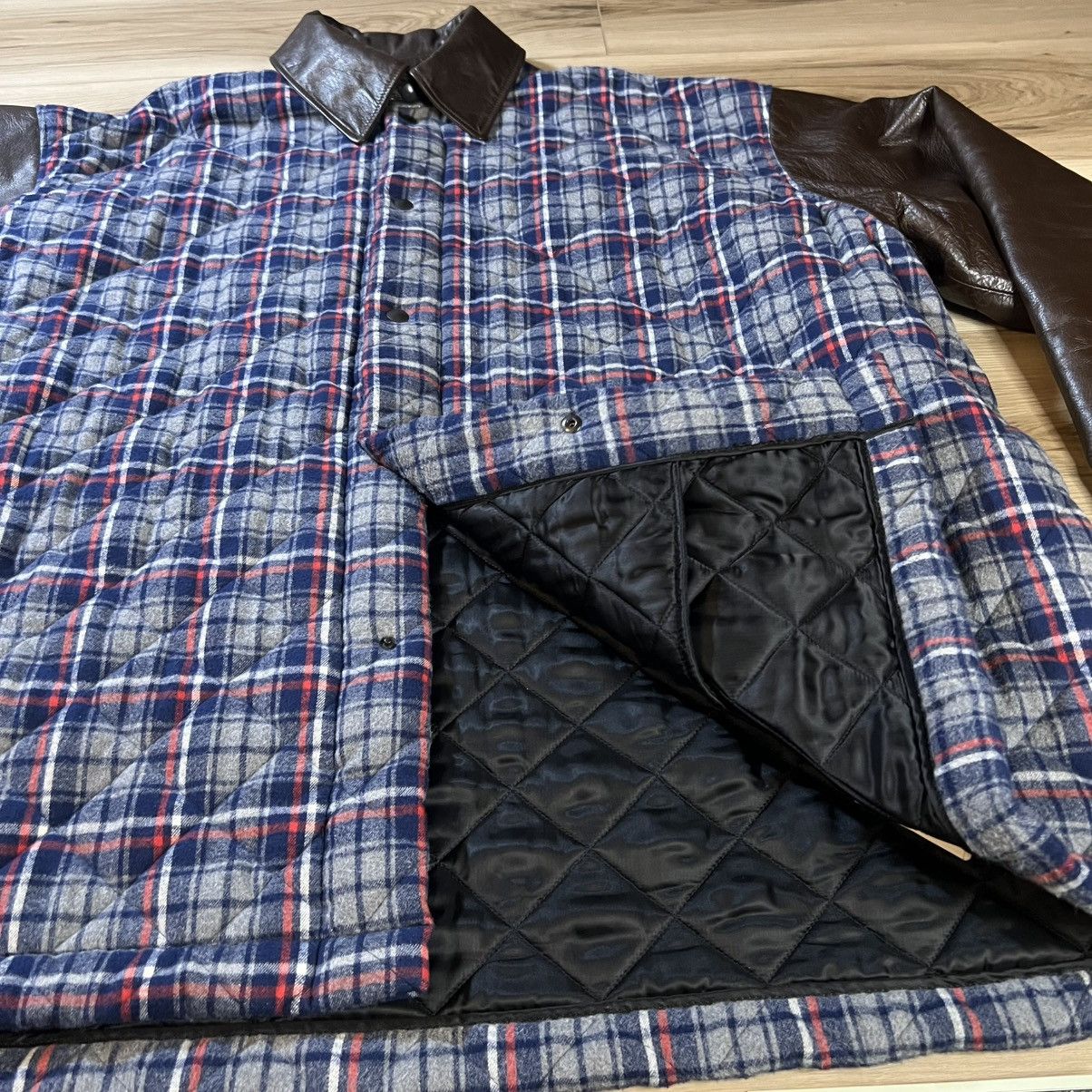 Balenciaga Balenciaga Twinset Plaid Leather Jacket FW18 (NO VEST) Size US L / EU 52-54 / 3 - 8 Thumbnail