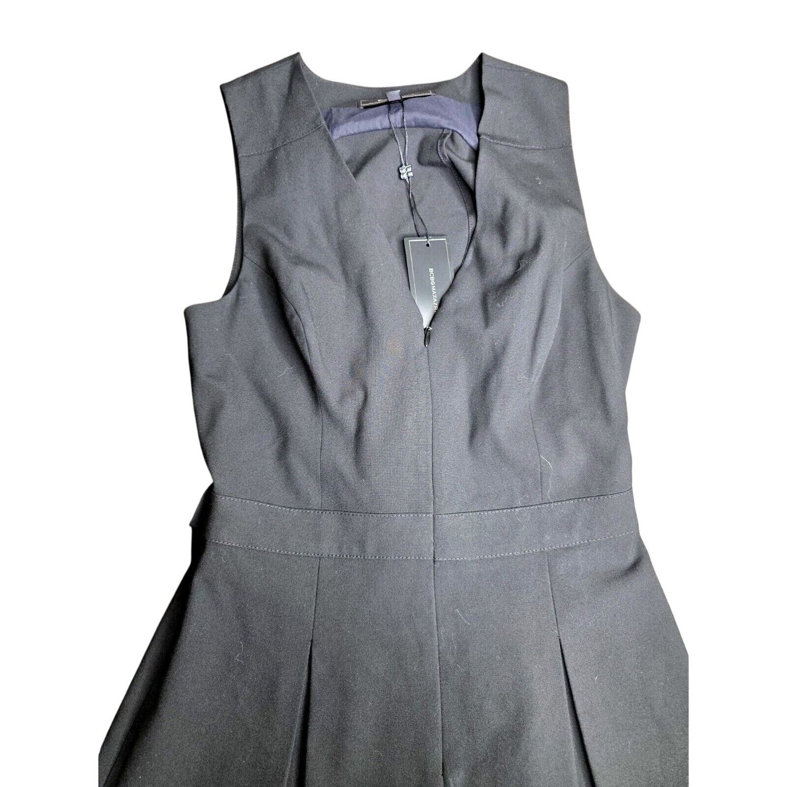 Bcbgmaxazria BCBGMAXAZRIA - Sleeveless Romper Black - XXS Size 24" / US 00 / IT 34 - 4 Thumbnail