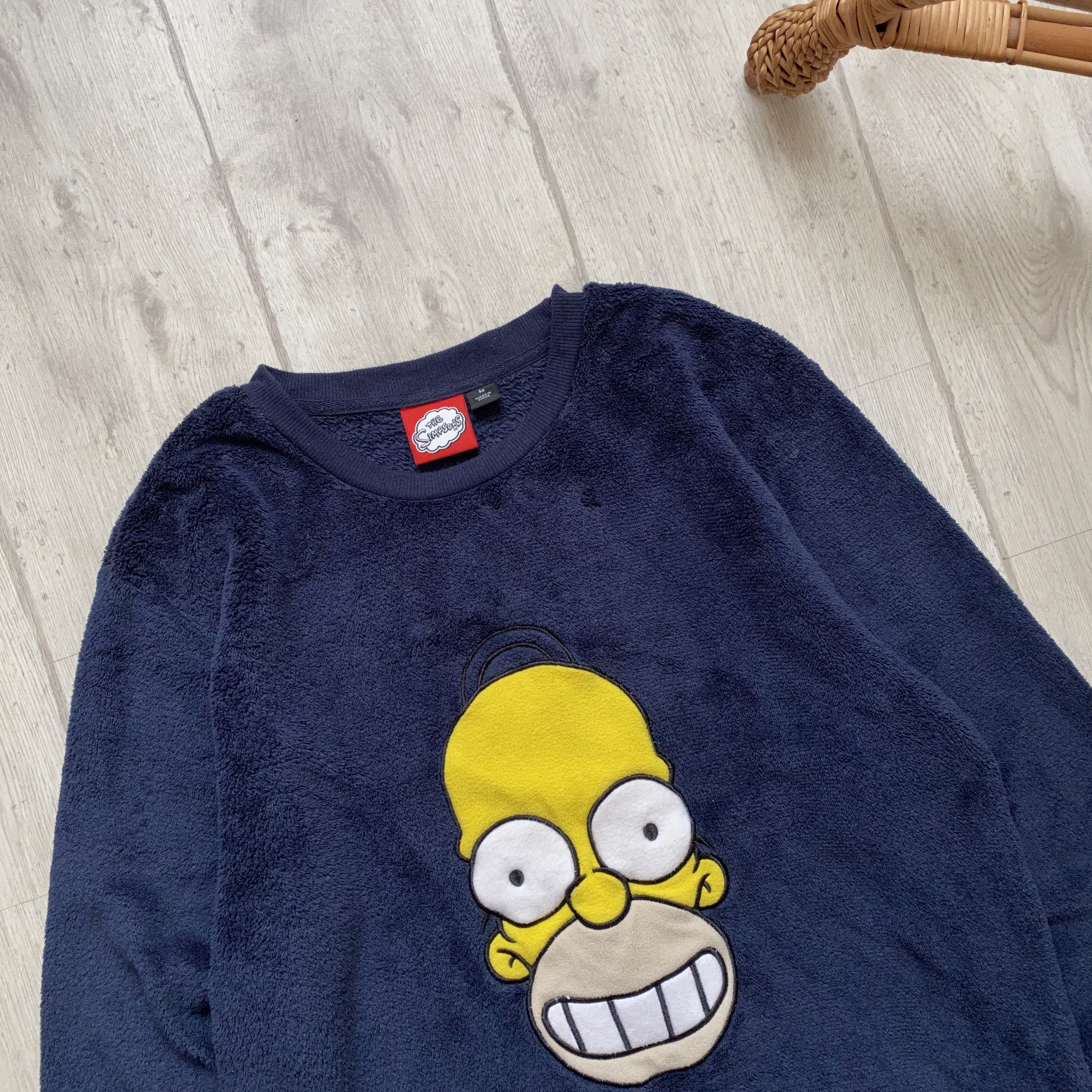 Cartoon Network The Simpsons Fleece Sweatshirt Embroidery Homer logo Size US M / EU 48-50 / 2 - 3 Thumbnail