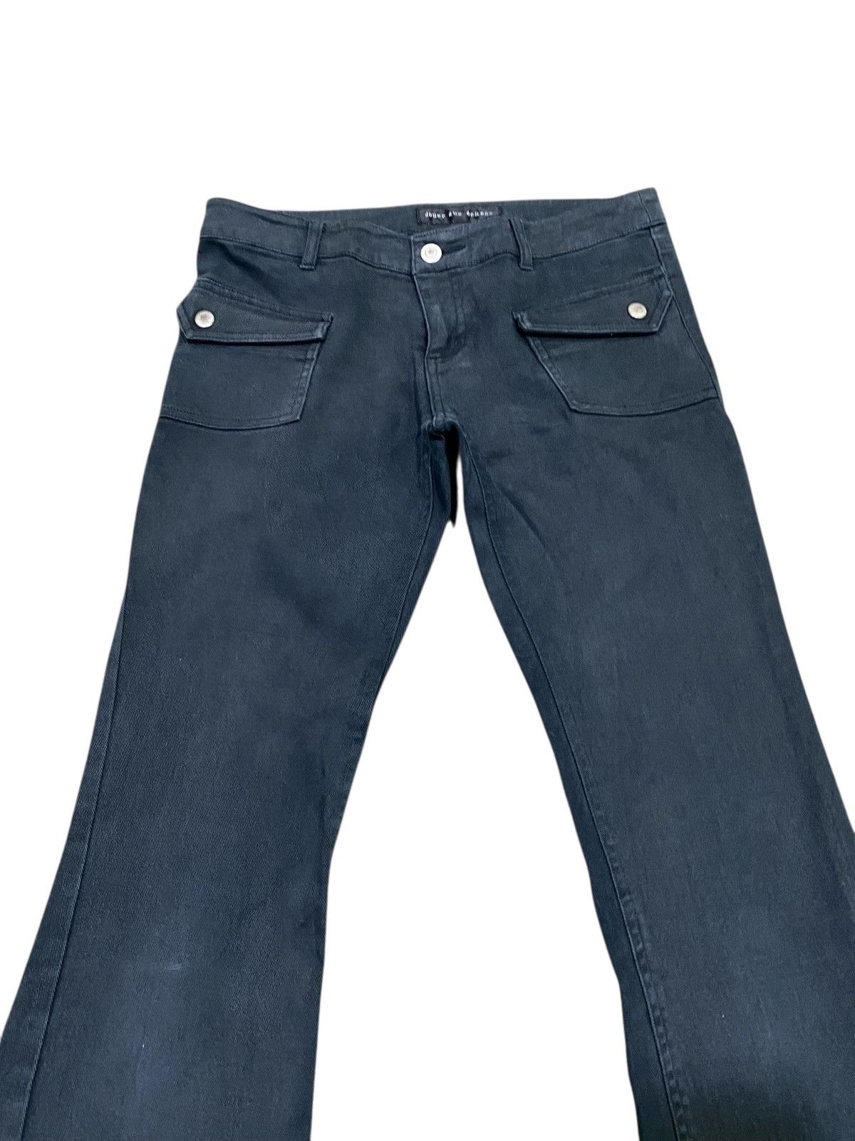 Japanese Brand Jouer aux echecs spiral tornado mart flare pants / jeans Size US 30 / EU 46 - 3 Thumbnail