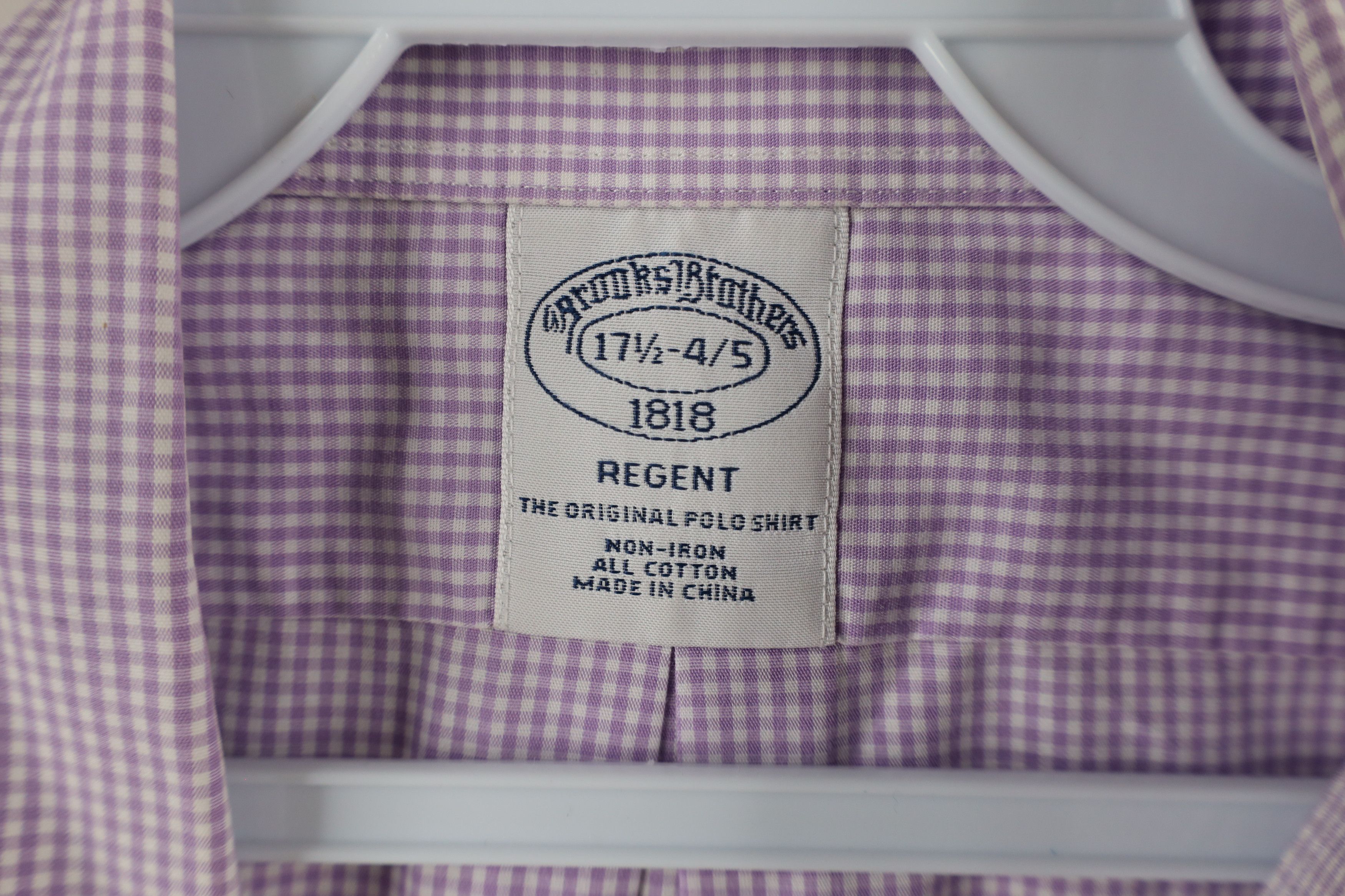 Brooks Brothers × Vintage Brooks Brothers Original Cotton Button Down Shirt Purple Size US L / EU 52-54 / 3 - 7 Thumbnail