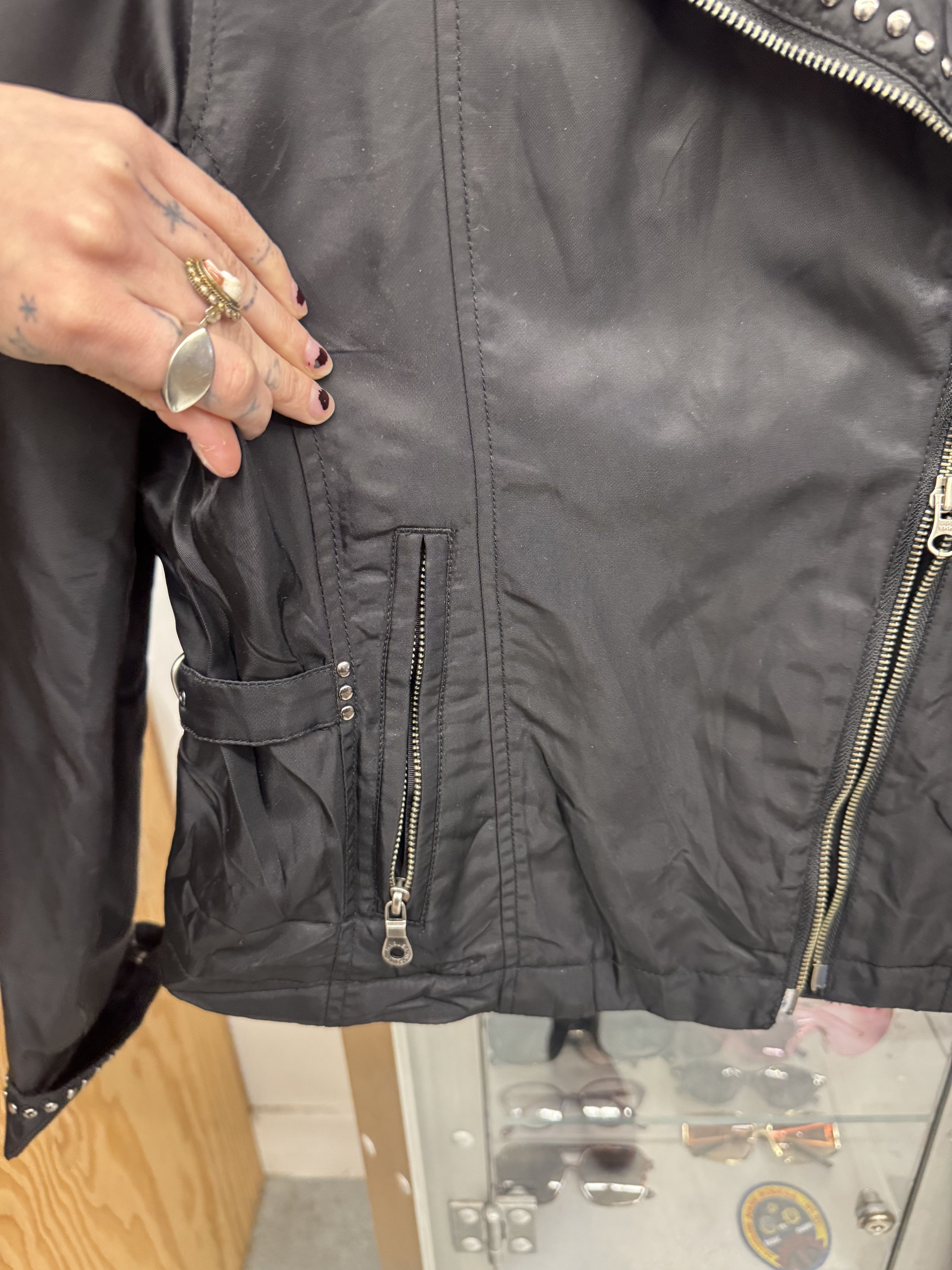 Harley Davidson Y2K Moto Jacket Size M / US 6-8 / IT 42-44 - 7 Thumbnail