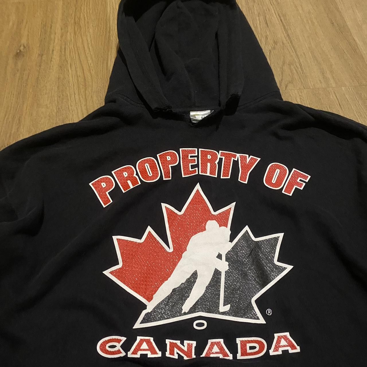 NHL Canada hockey hoodie in black and red #hockey Size US L / EU 52-54 / 3 - 2 Thumbnail