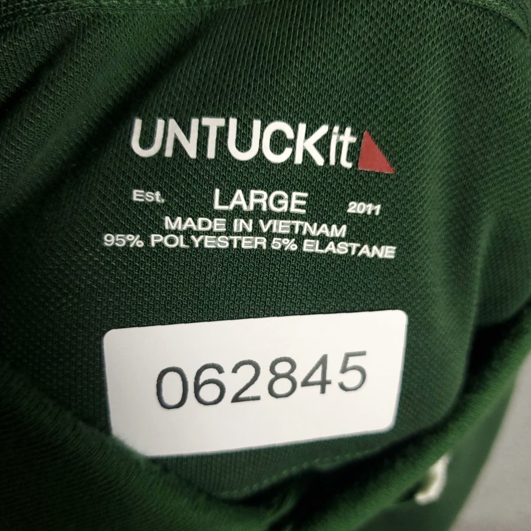 UNTUCKit UNTUCKit Polo Shirt Mens Large Green Polyester Golf Casual Short Sleeve Shirt Mens UNTUCKit Polo Size US L / EU 52-54 / 3 - 6 Thumbnail