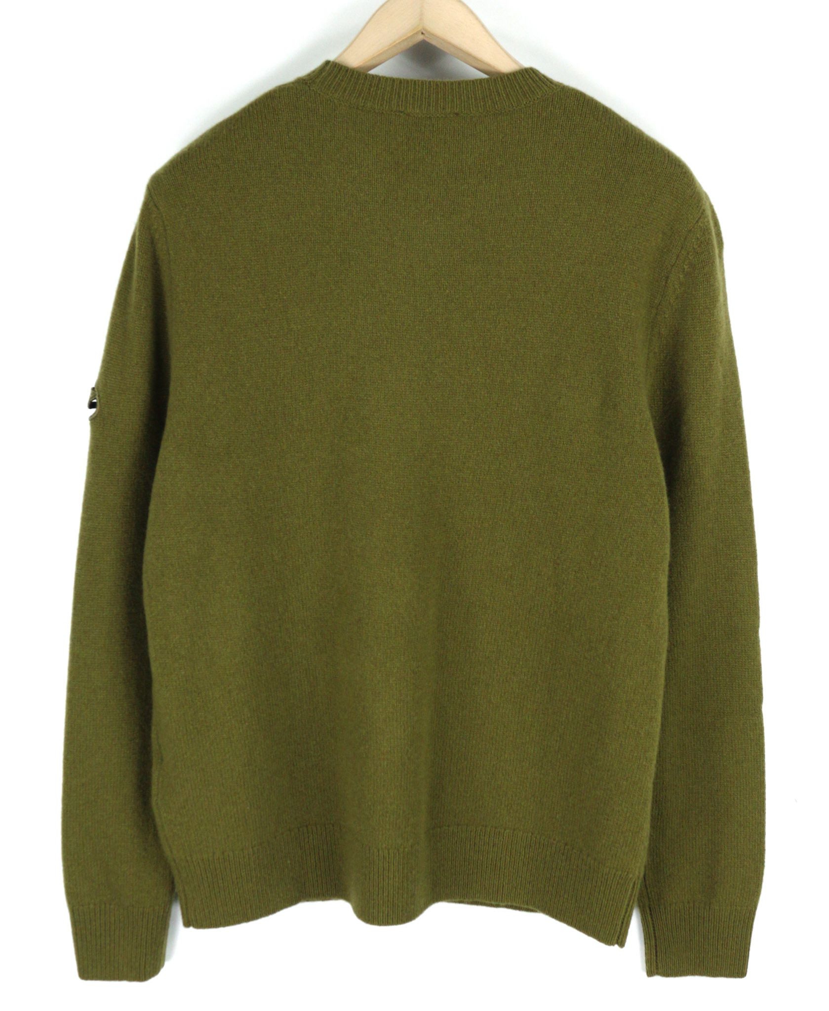 Diesel K-OLBY M Wool Cashmere Crew Green Jumper 40123 Size US M / EU 48-50 / 2 - 2 Thumbnail
