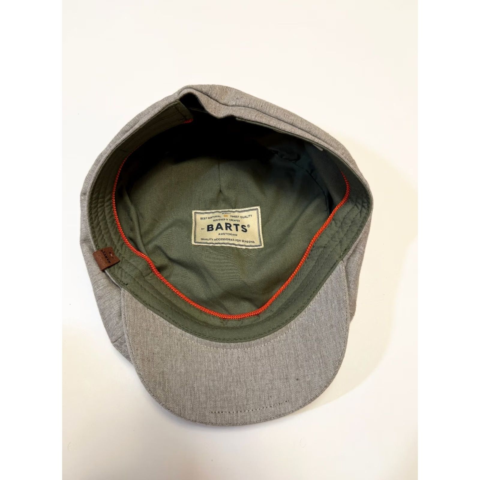 Vintage Barts Amsterdam Gray Flat Cap Mens M/L Newsboy Cotton Knit Style Flat Cap Mens Gray M/L Size ONE SIZE - 5 Thumbnail