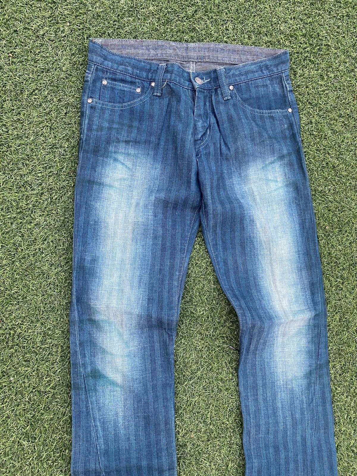 Tornado Mart TORNADO MART STRIPE FLARED JEANS 💥 Size US 29 - 2 Thumbnail