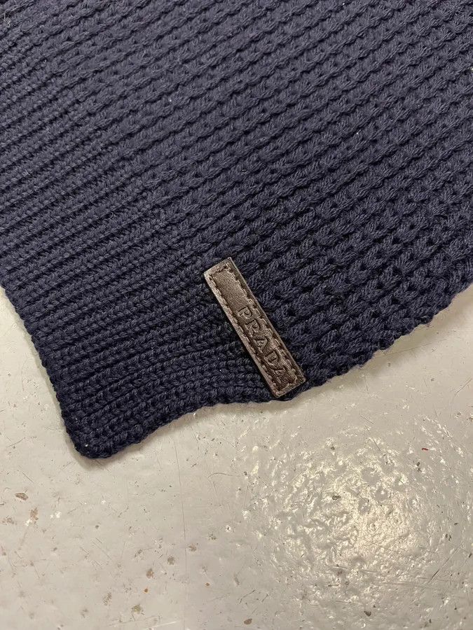 Prada AW2006 Prada Navy Wool Scarf Size ONE SIZE - 5 Thumbnail
