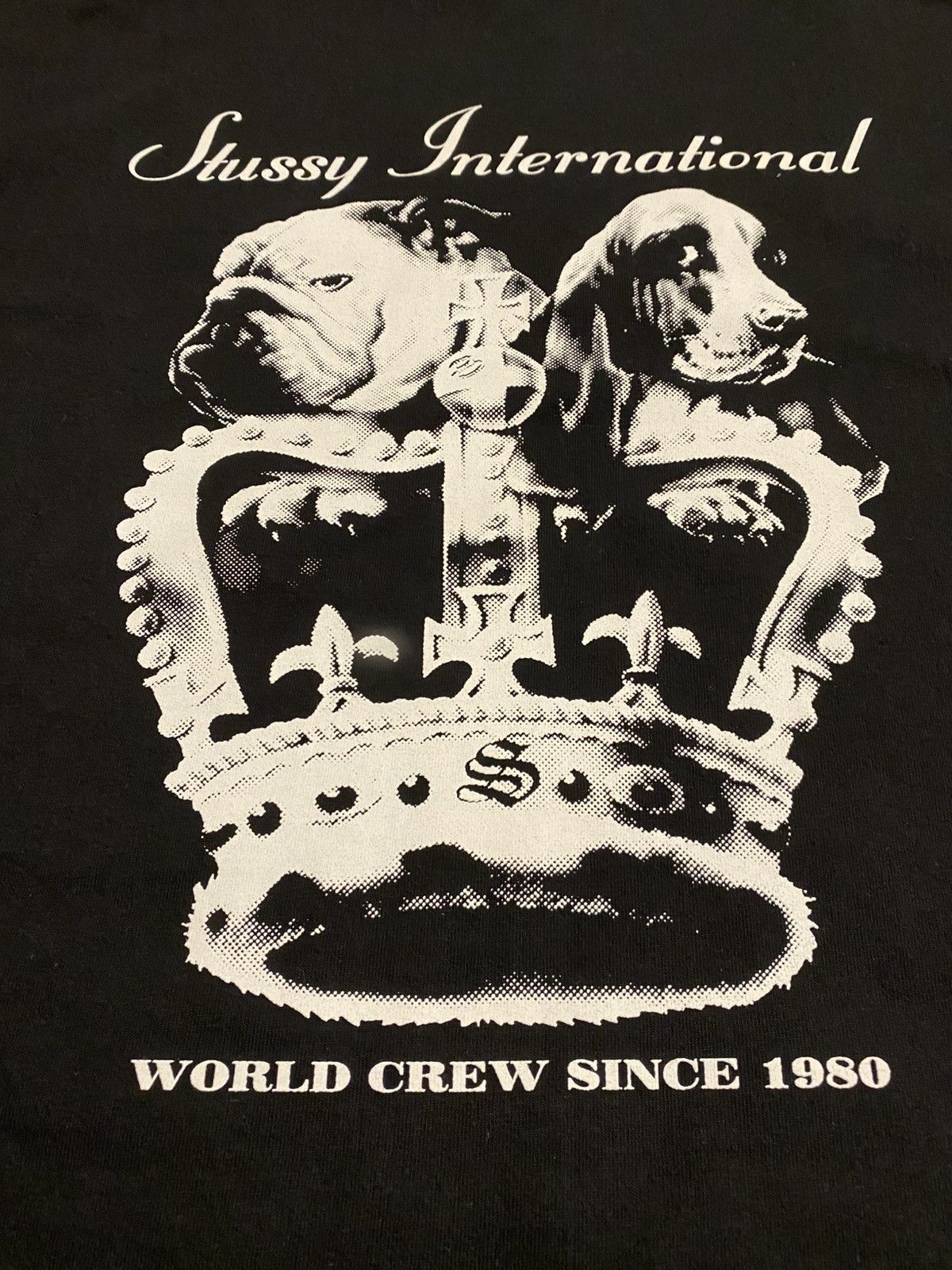 Stussy Stussy Dog Crown Tee Black Size US L / EU 52-54 / 3 - 5 Thumbnail