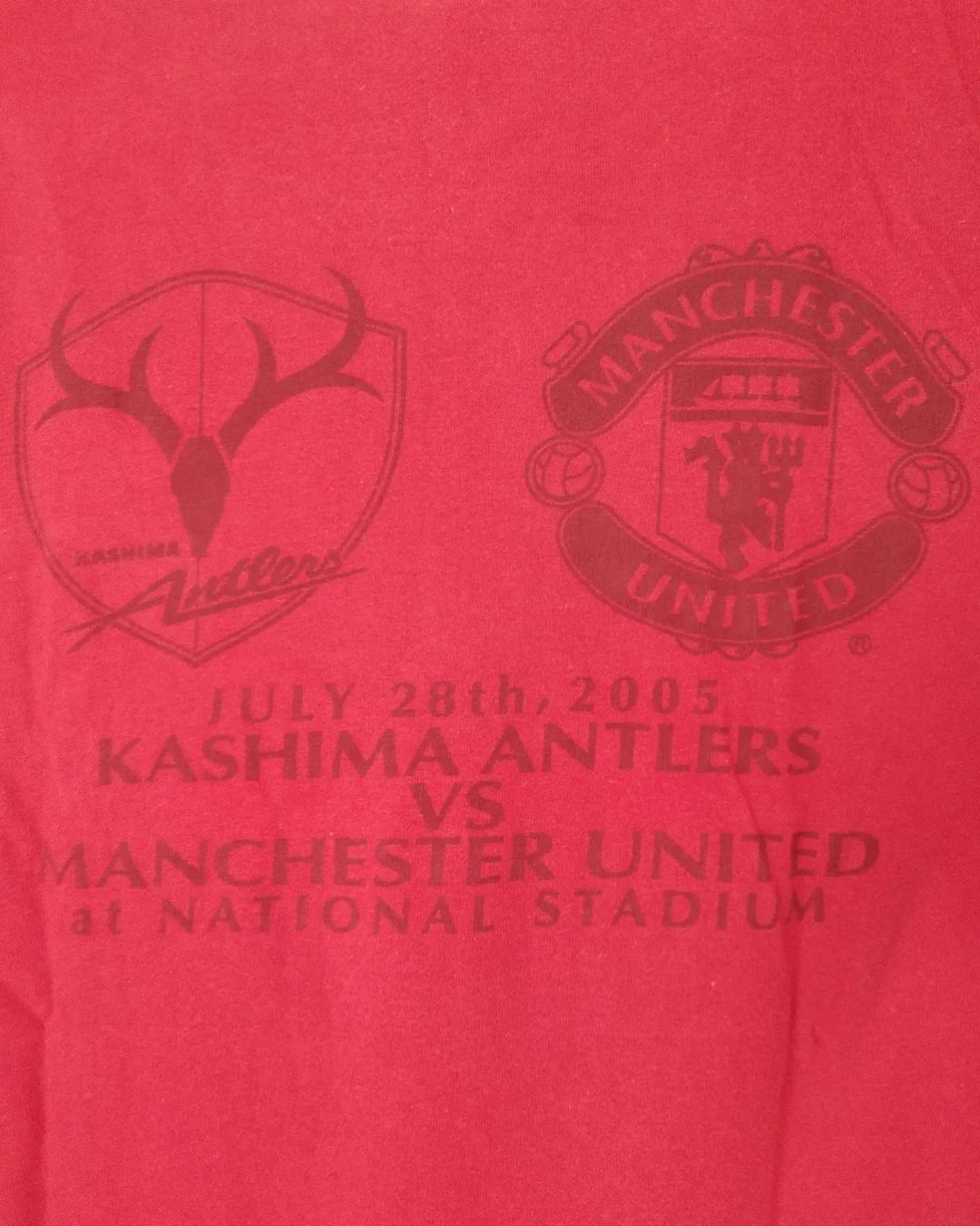 Japanese Brand × Vintage Vintage Manchester United vs Kashima Antlers Promo Tees Size US L / EU 52-54 / 3 - 4 Thumbnail