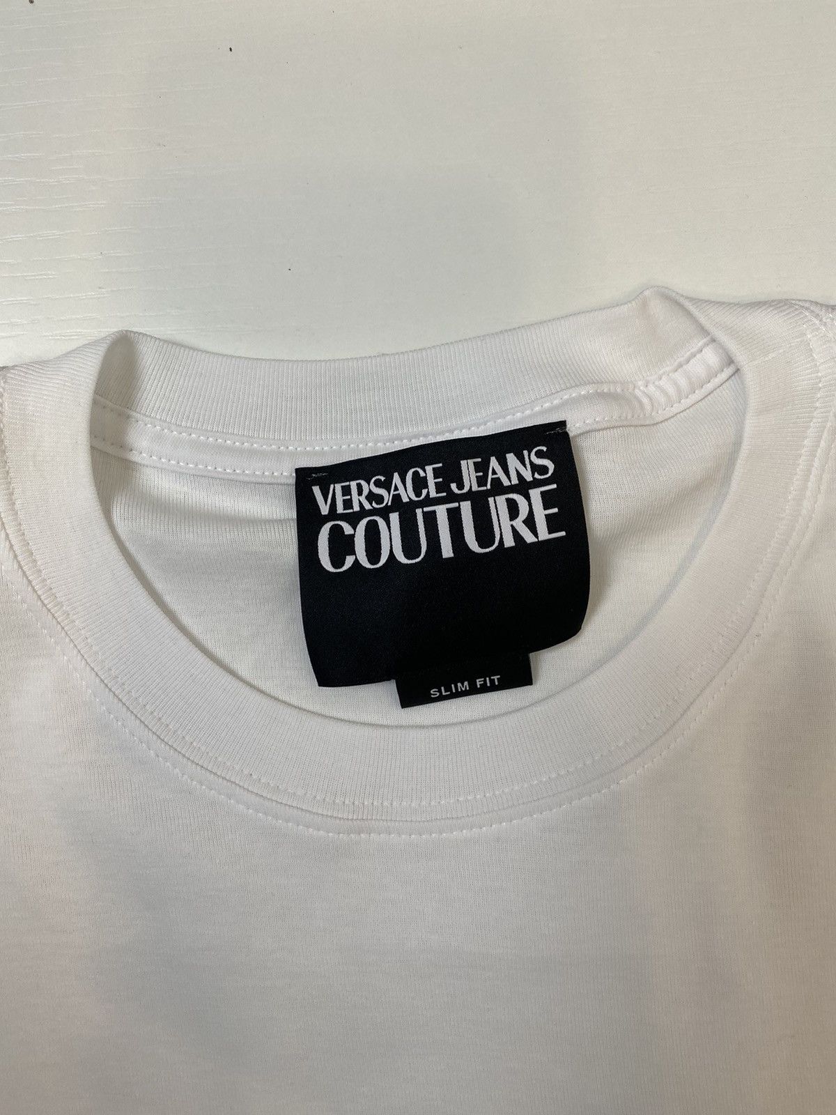 Versace Jeans Couture Versace Jeans Culture Logo Patch T-shirt, XL, white, new Size US XL / EU 56 / 4 - 4 Thumbnail