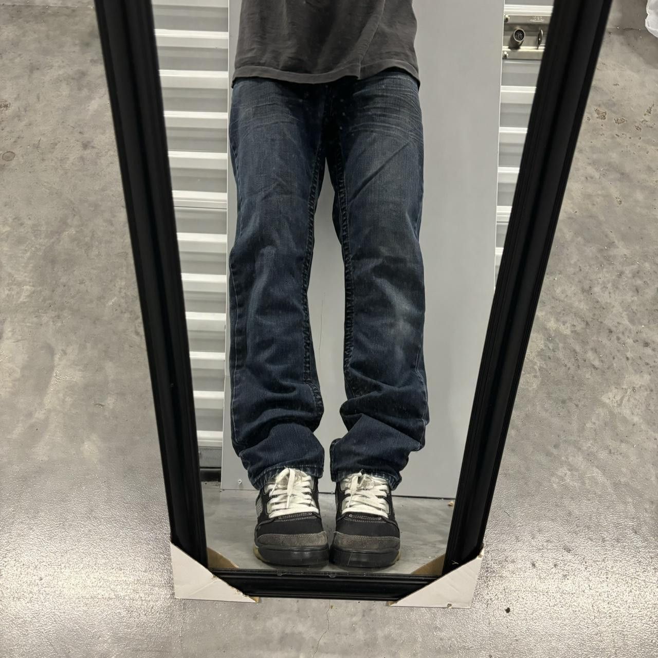 Japanese Brand × Vintage Crazy Vintage Y2K/2000s Grunge Dark Wash Mall Goth Skinny Jeans! Size US 30 / EU 46 - 1 Thumbnail