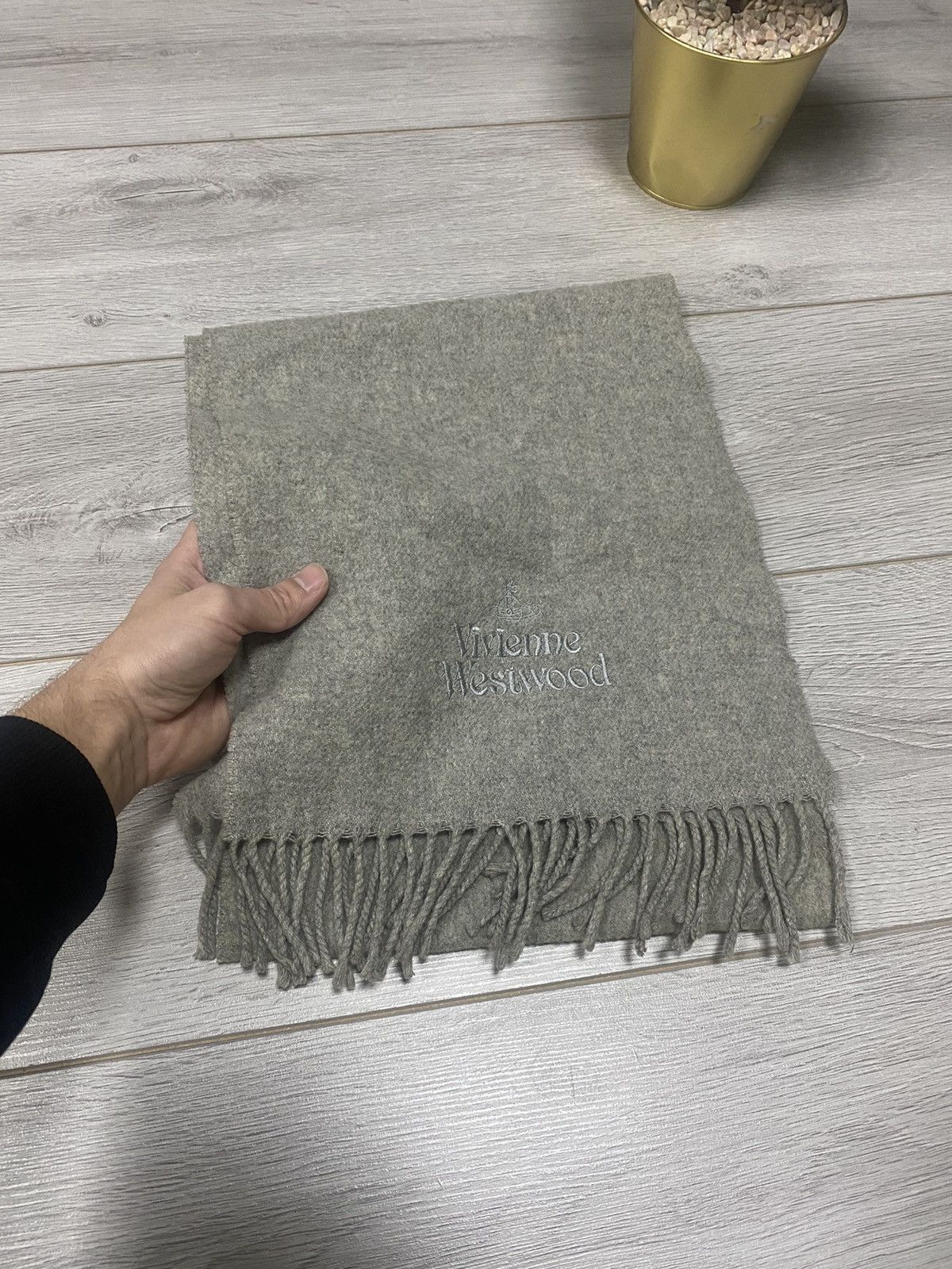 Vivienne Westwood Vivienne Westwood wool scarf big logo Size ONE SIZE - 3 Thumbnail