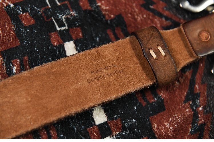 Leather Punk Rock Extra Thick Belt Size ONE SIZE - 3 Thumbnail