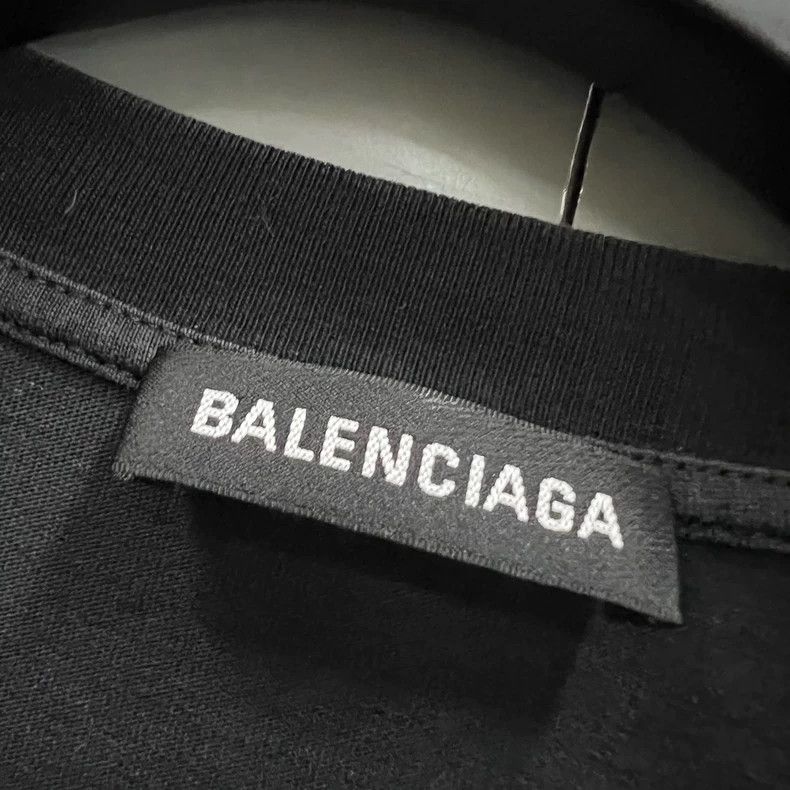 Balenciaga Balenciaga Small black logo printed short sleeves Size US S / EU 44-46 / 1 - 3 Thumbnail