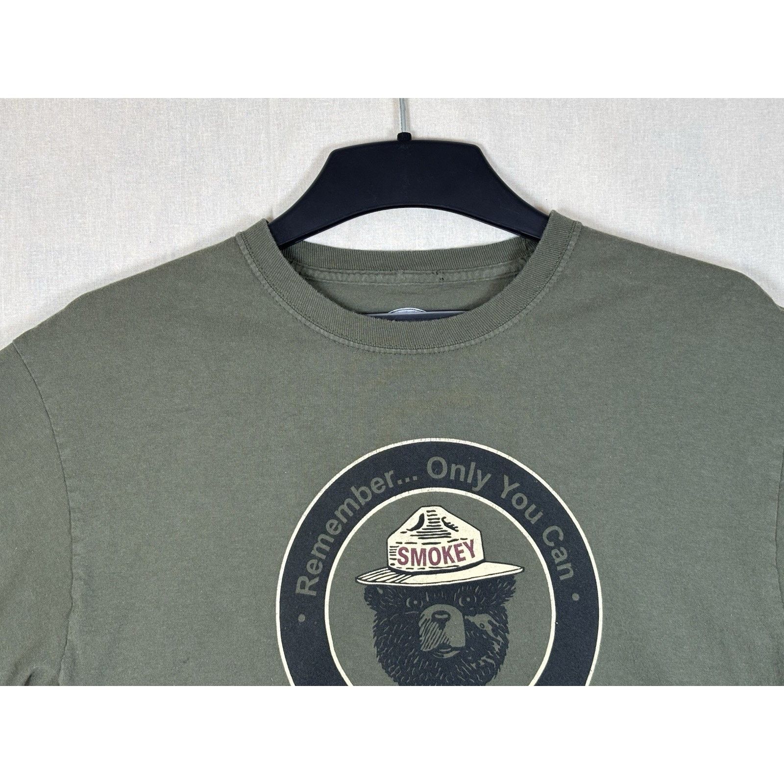The Unbranded Brand Smokey The Bear Prevent Forest Wildfire Cropped T-Shirt LG Size US L / EU 52-54 / 3 - 7 Thumbnail