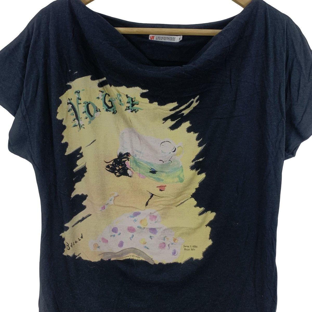 Uniqlo UNIQLO UT x VOGUE Watercolor Design Short Cap Sleeves Tee Size US XL / EU 56 / 4 - 5 Thumbnail