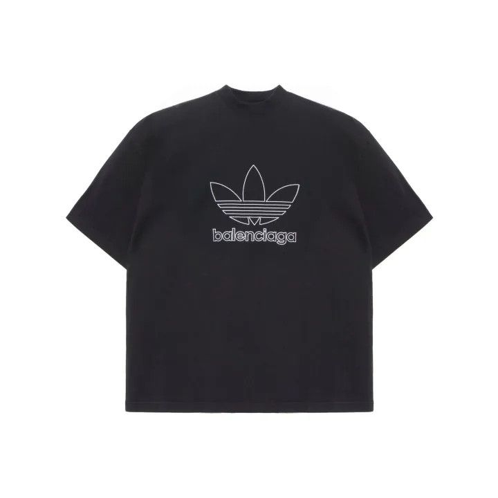 Balenciaga Balenciaga x adidas Logo Embroidered T-Shirt Size US L / EU 52-54 / 3 - 1 Thumbnail