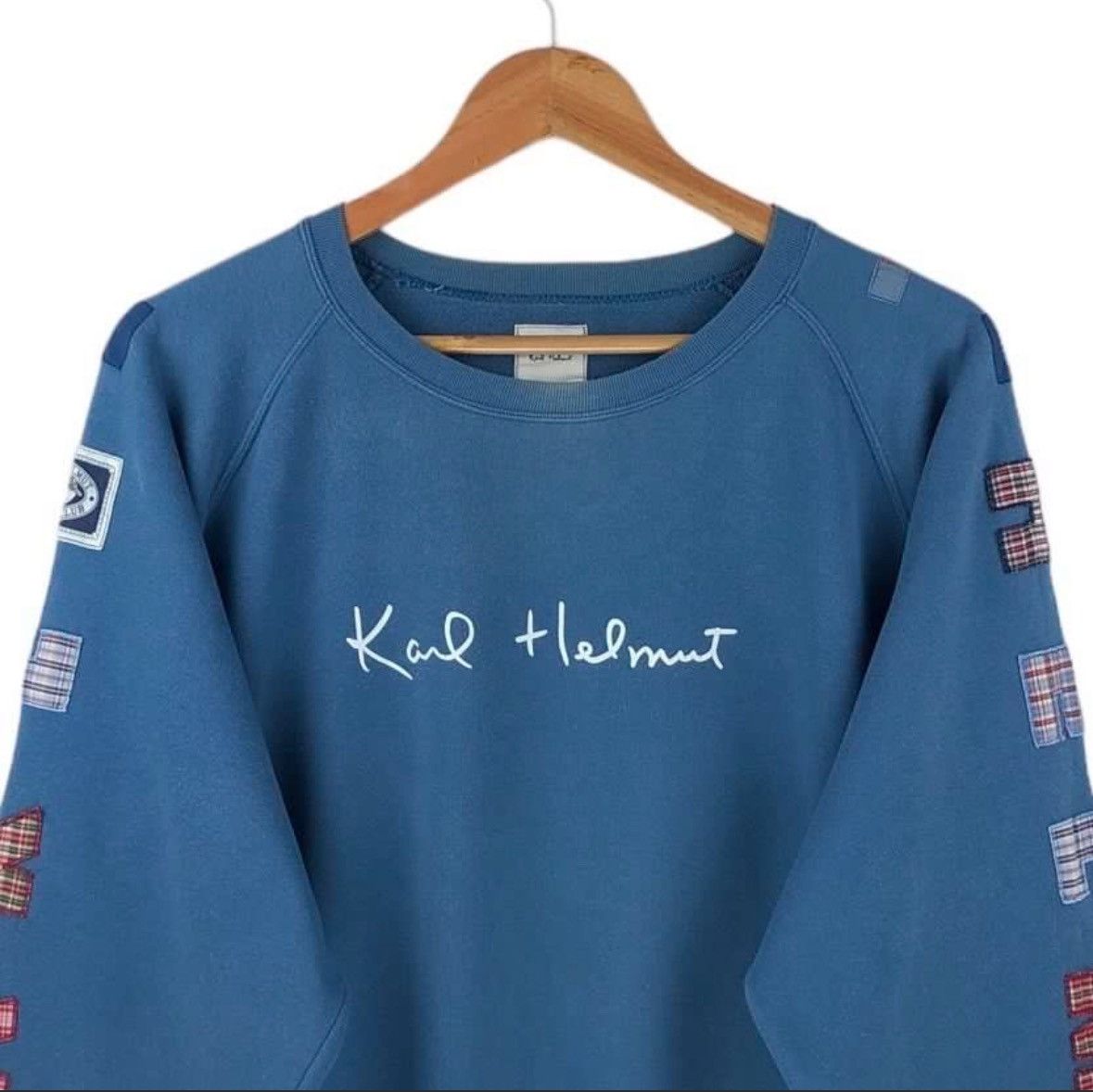 Designer × Japanese Brand × Vintage Karl Helmut Sweatshirt Patches Size US L / EU 52-54 / 3 - 2 Thumbnail