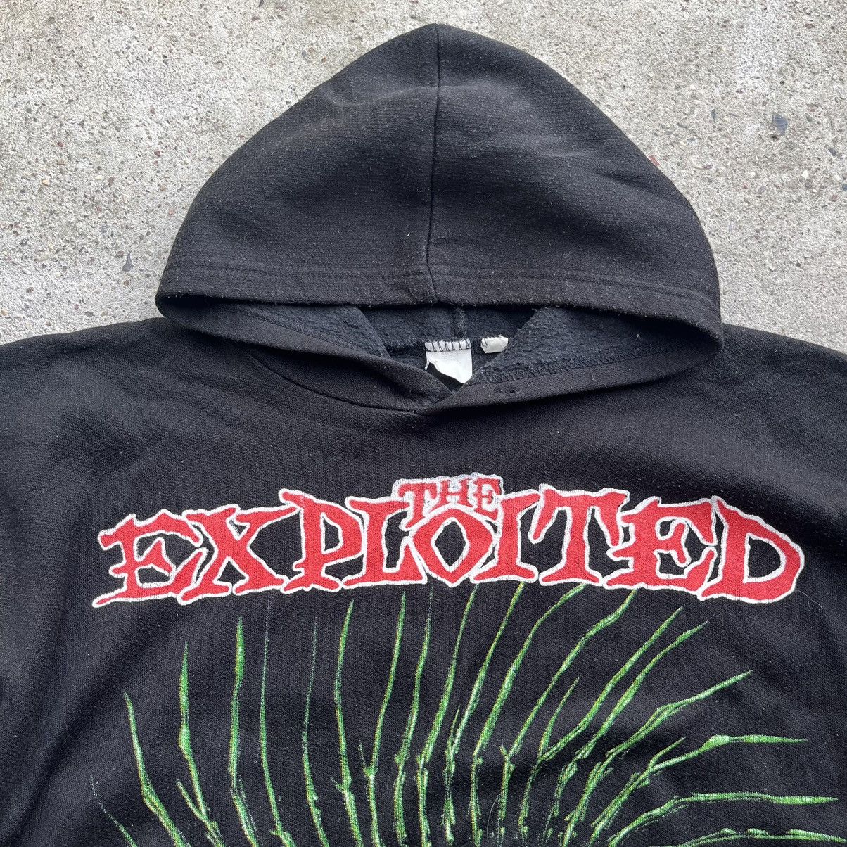 Band Tees × Vintage The Exploited Total Chaos Hoodie f*ck bastards Sweatshirt Size US M / EU 48-50 / 2 - 3 Thumbnail
