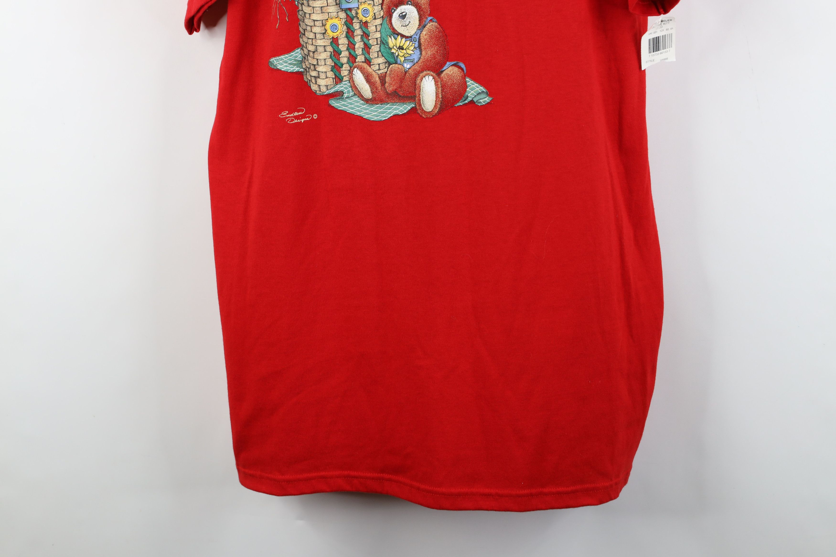 Vintage Deadstock Vintage 90s Streetwear Teddy Bear Sleep T-Shirt Size L / US 10 / IT 46 - 3 Thumbnail