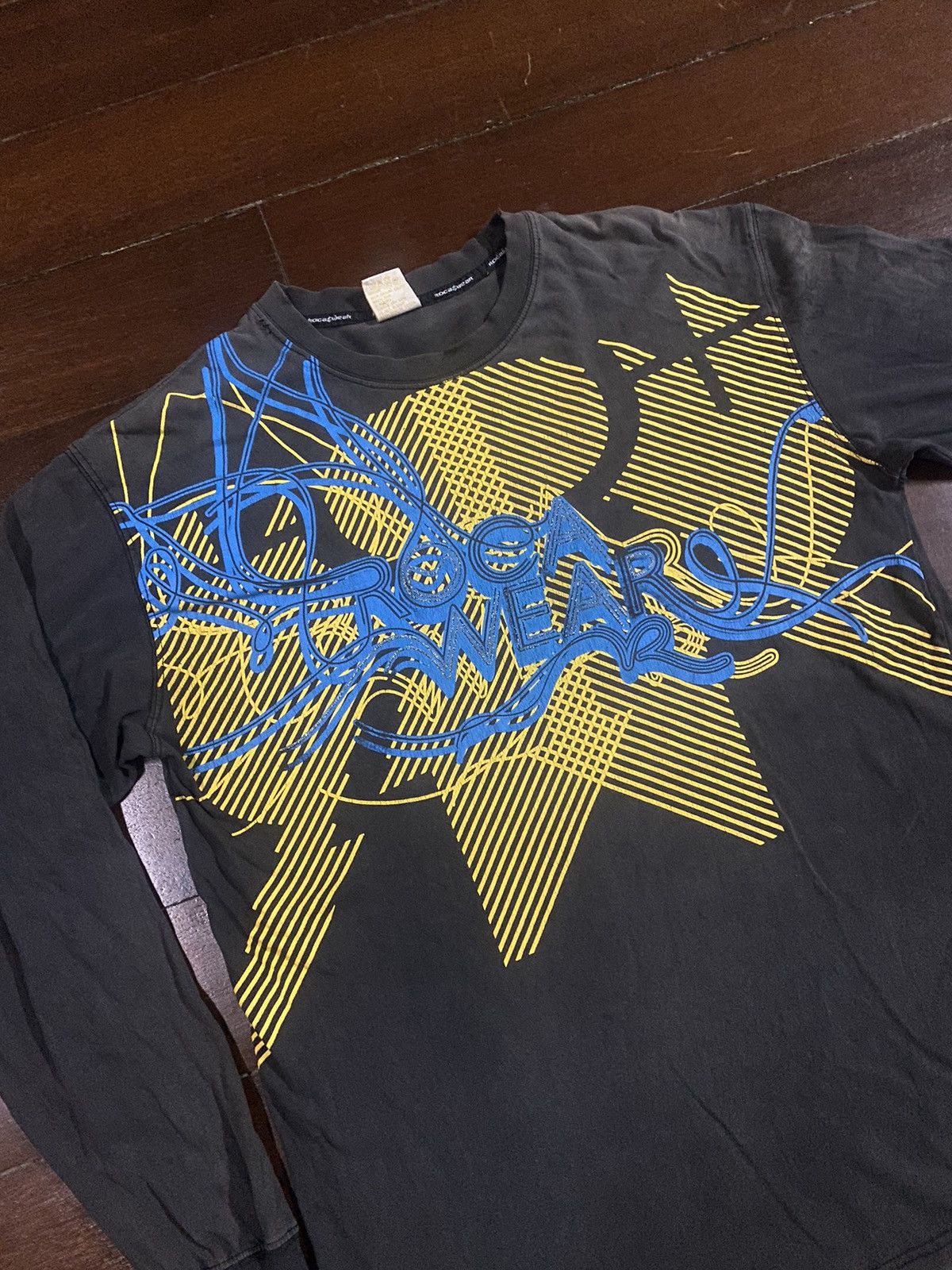 Rocawear Rare vintage Rocawear art work hiphop sun faded Size US XL / EU 56 / 4 - 2 Thumbnail