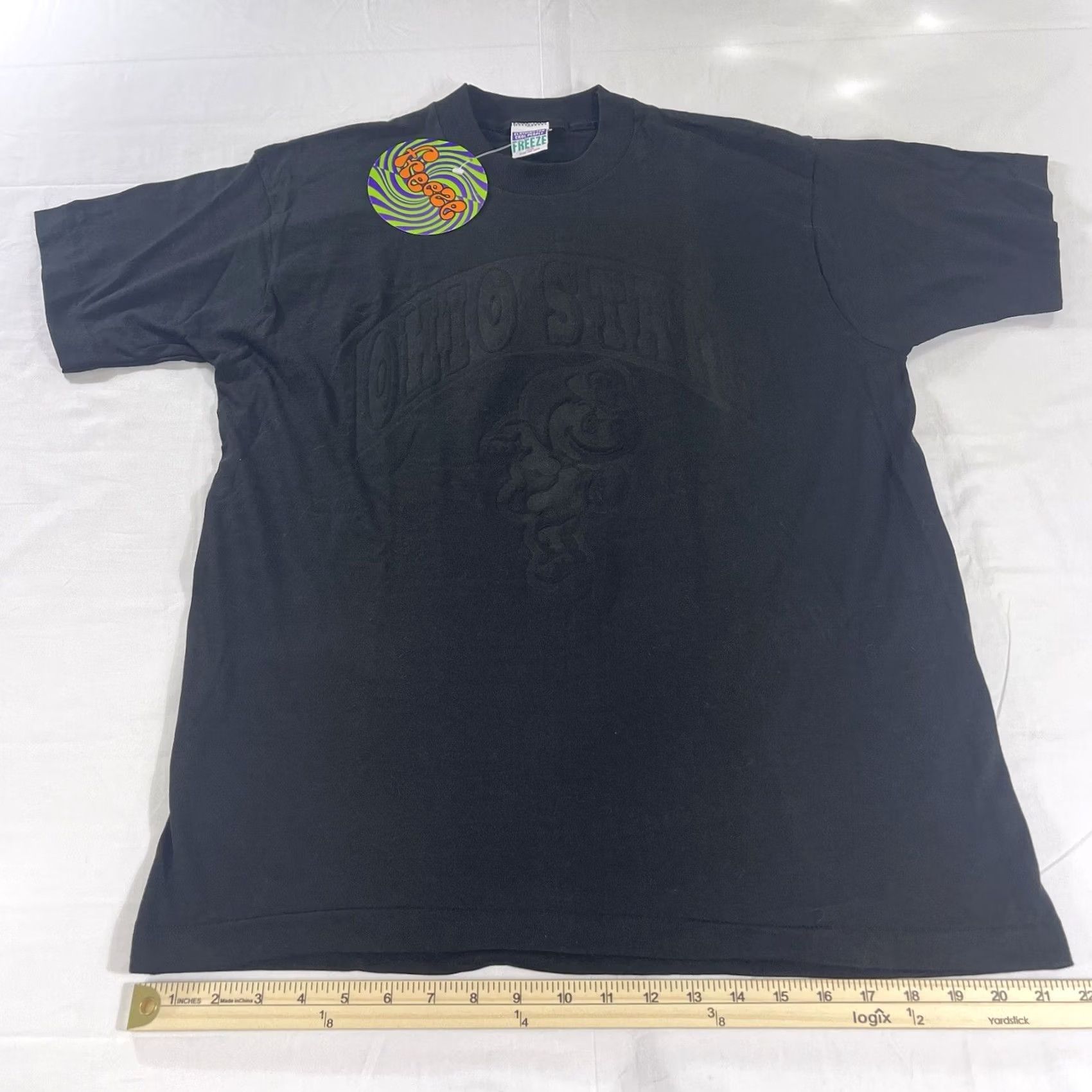 Vintage VINTAGE FREEZE Ohio State Buckeyes BLACKOUT Logo 90s Single Stitch L T-Shirt Mens Black Minecraft Size US L / EU 52-54 / 3 - 6 Thumbnail