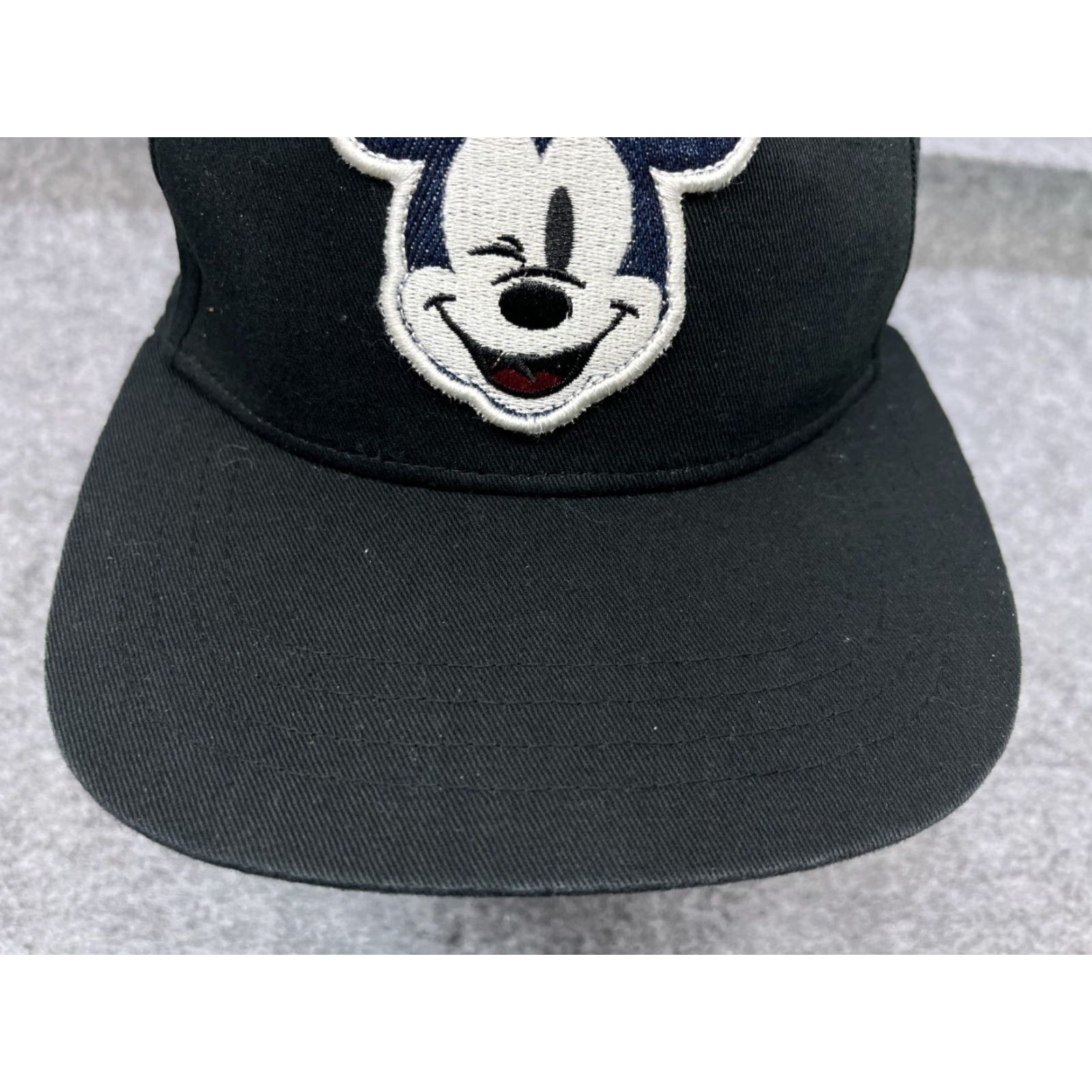Disney Disney Mickey Mouse Hat Cap Strap Back Adult One Size Black 100% Cotton Size ONE SIZE - 3 Thumbnail