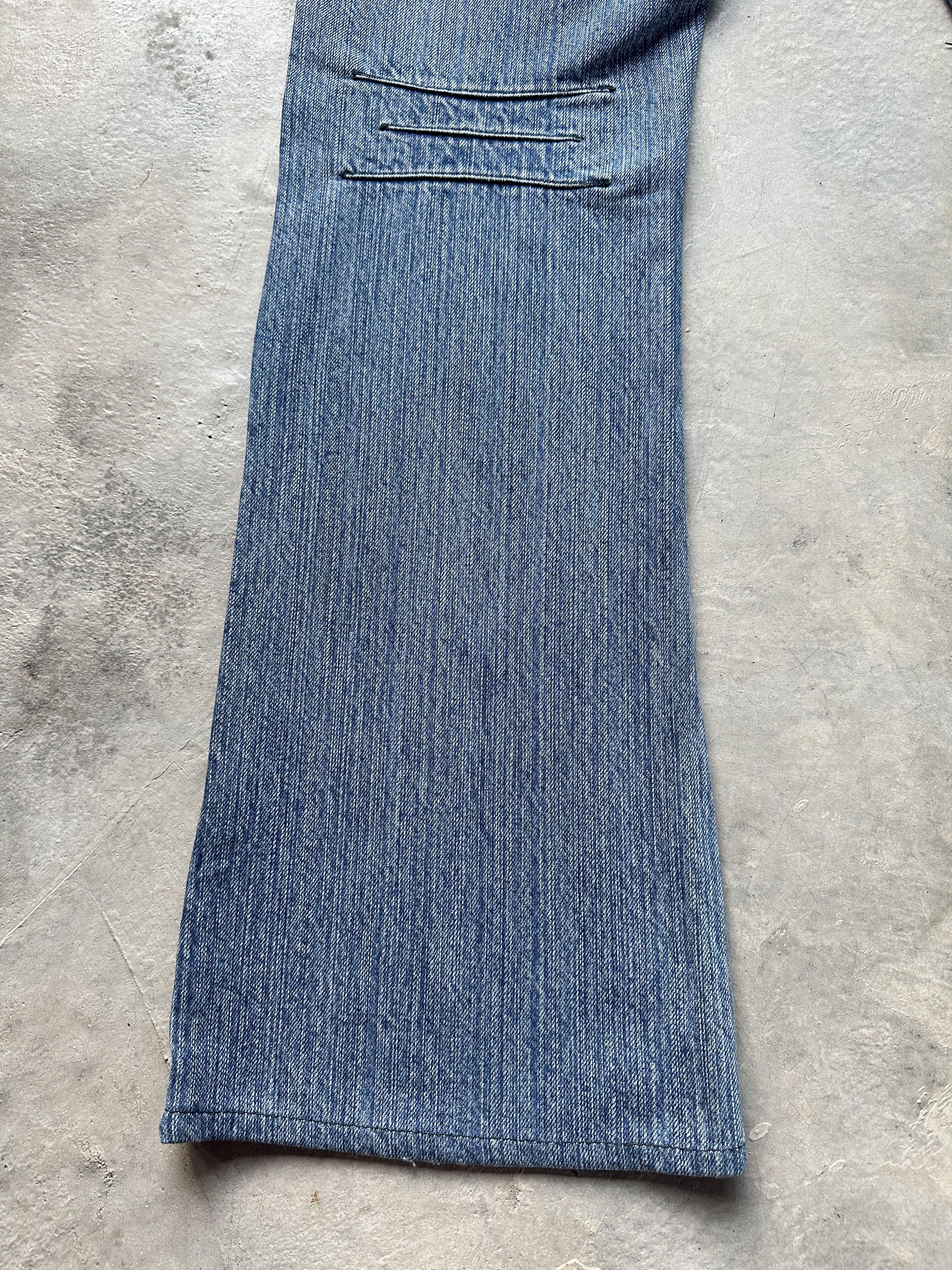 If Six Was Nine Differency by Rupert Edge Mud Paint Patchwork Denim Jeans Size US 30 / EU 46 - 16 Thumbnail