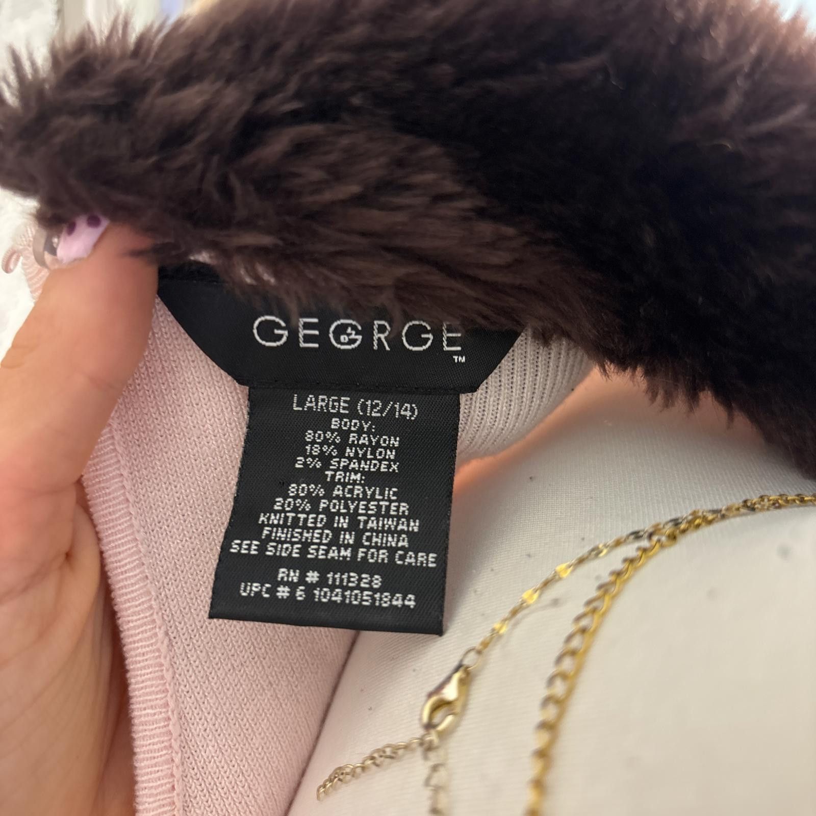 George y2k fur pink coquette sweater with ring detail Size L / US 10 / IT 46 - 5 Thumbnail