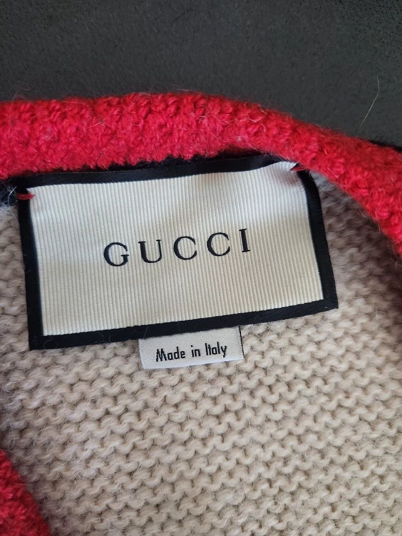 Gucci Gucci Catwalk style ny co-branded wool knitted jacket 2501- Size US L / EU 52-54 / 3 - 4 Thumbnail