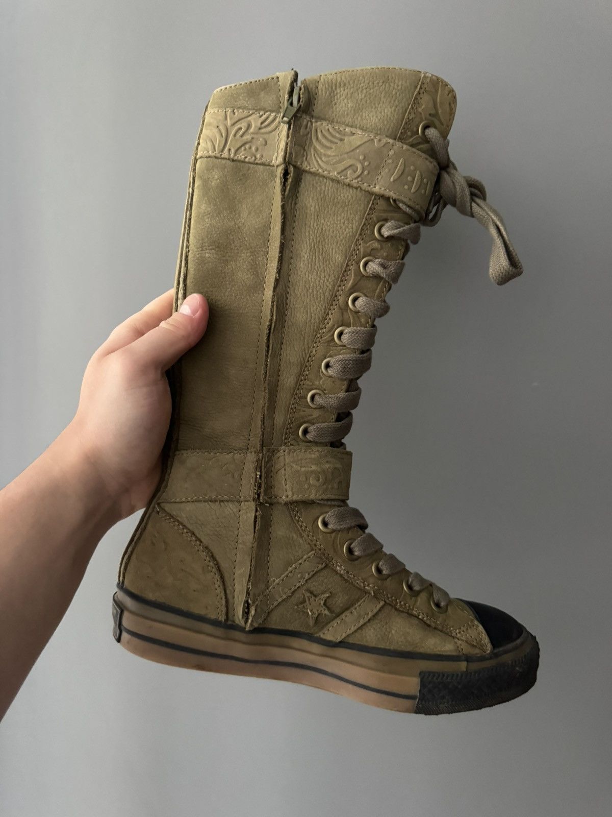 Converse CONVERSE VINTAGE HIGH BOXING MOTO BIKER BOOTS SNEAKERS 0OS Size US 6 / IT 36 - 10 Thumbnail