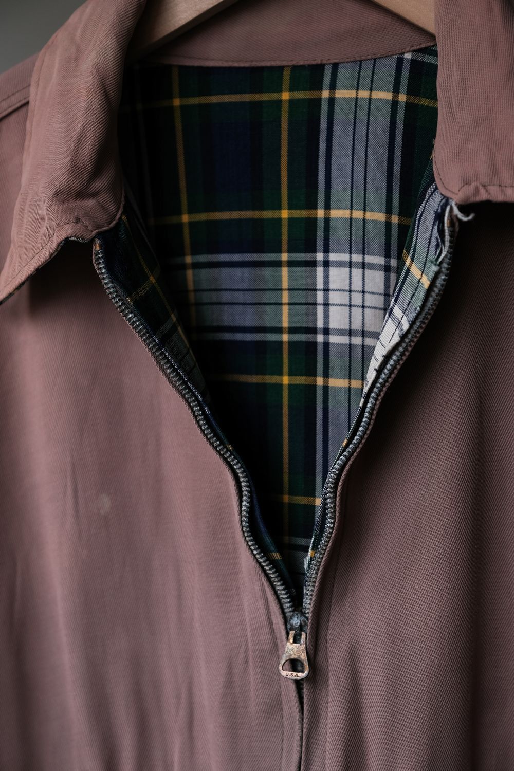 Vintage 1950’s Reversible Drizzler Style Gabardine Jacket Size US M / EU 48-50 / 2 - 5 Thumbnail