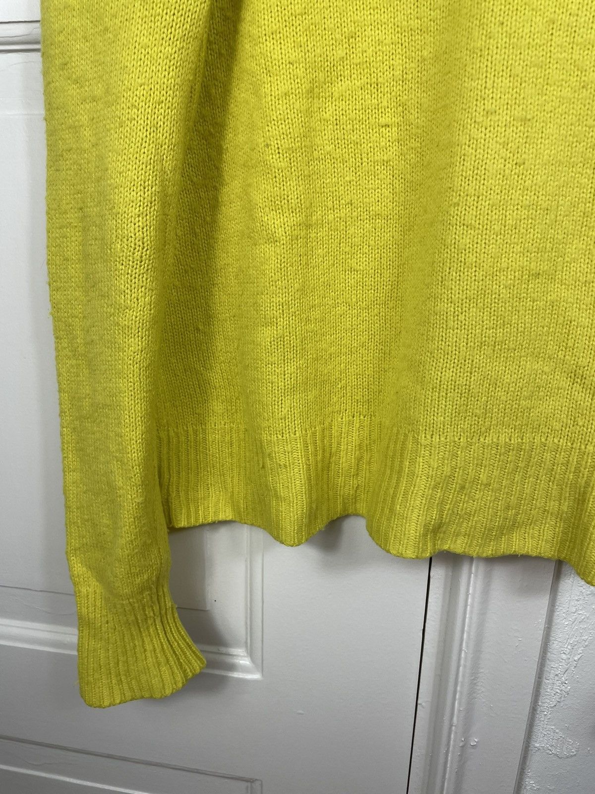 Acne Studios Acne Studios 🔥 peele neon yellow sweater distressed Size US S / EU 44-46 / 1 - 4 Thumbnail