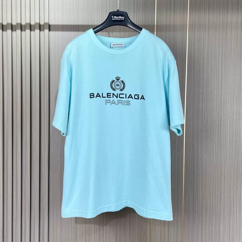 Balenciaga Balenciaga Crown wheat-ear printed monogram short sleeve Size US S / EU 44-46 / 1 - 1 Thumbnail