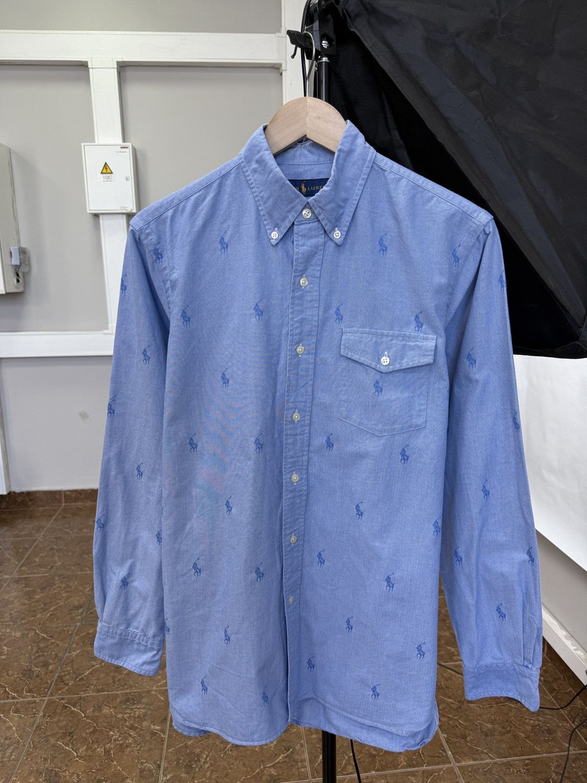 Polo Ralph Lauren 🇺🇸 Polo Ralph Lauren All Over Horse Shirt Retro Rare Hype Y2K Size US M / EU 48-50 / 2 - 1 Thumbnail