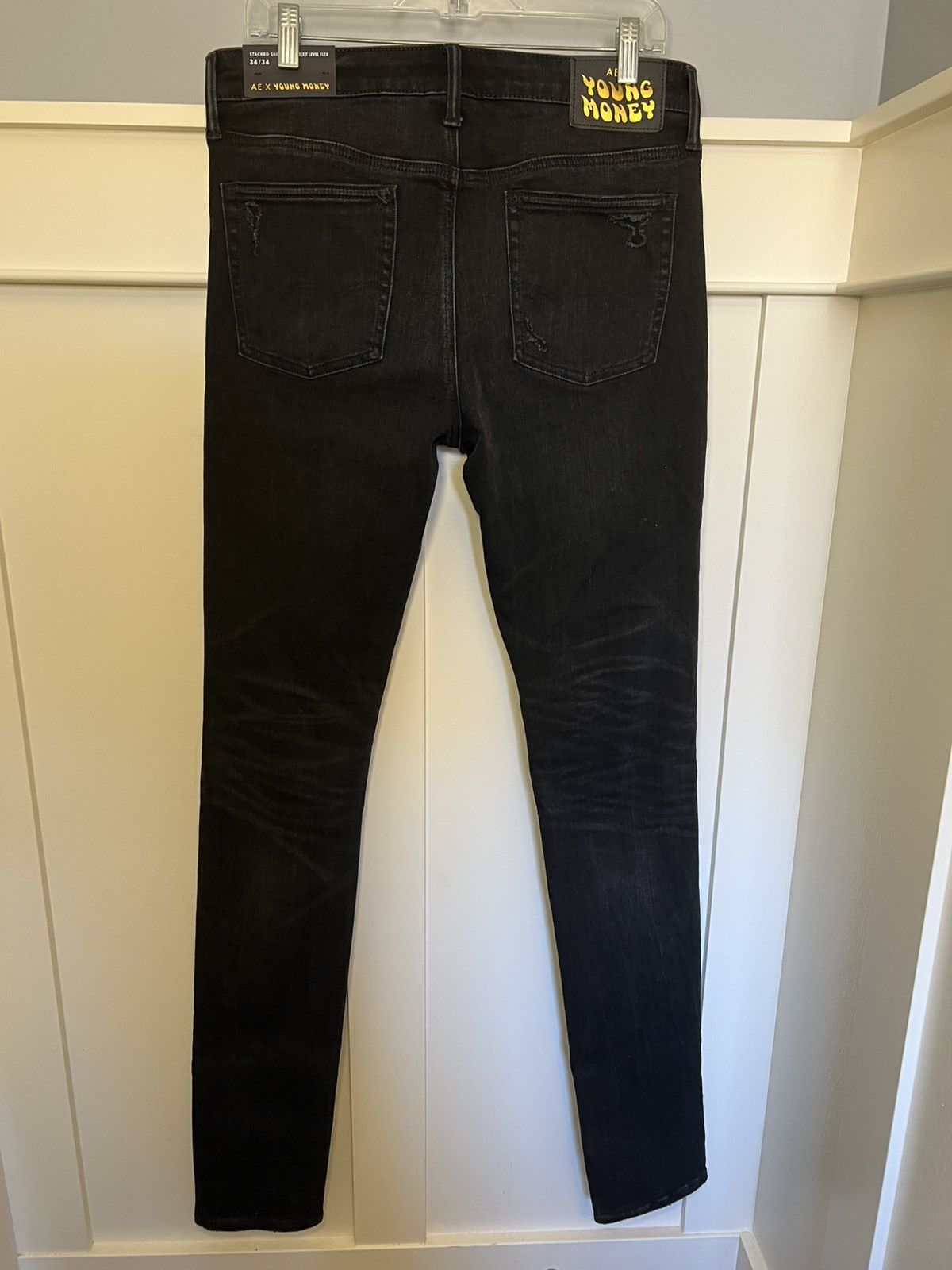 Lil Wayne Young Money Entert X American Eagle distressed stacked jeans Size US 34 / EU 50 - 2 Thumbnail