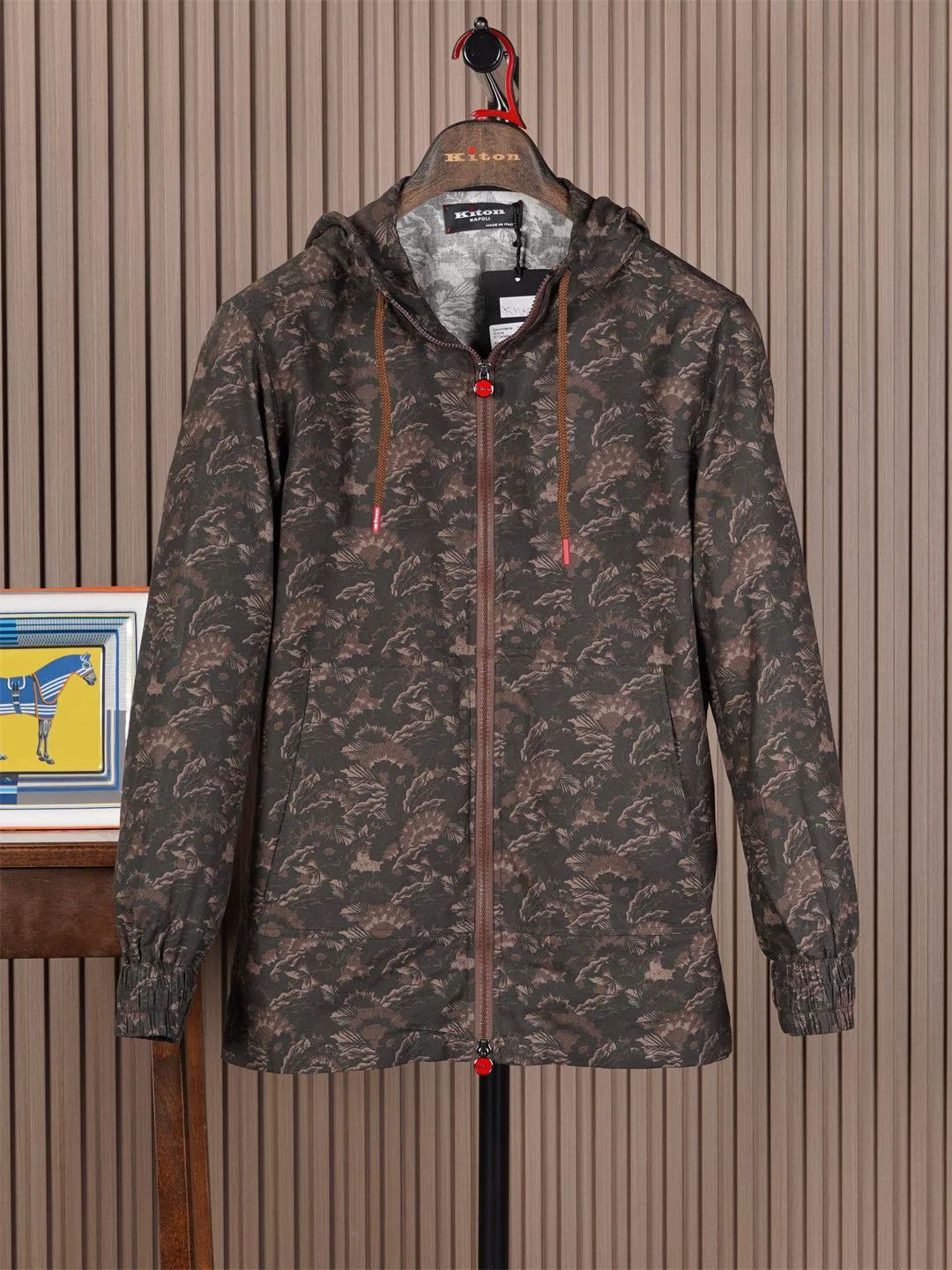Kiton Kiton Cotton Hooded Jacket Sale Size US S / EU 44-46 / 1 - 1 Thumbnail