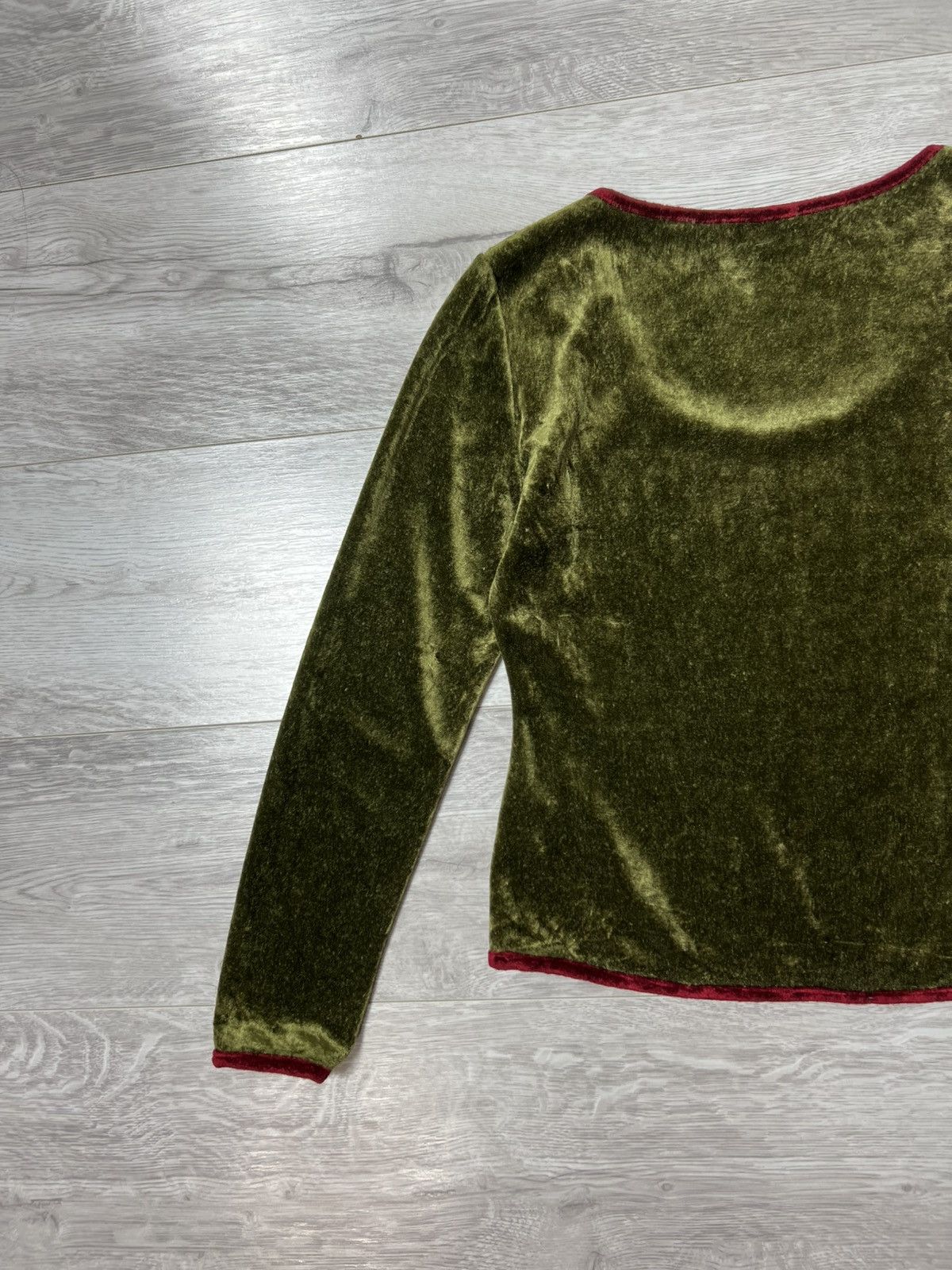 Etro Rare Etro Milano Velour Top Blouse Long Sleeve Size 42 Size M / US 6-8 / IT 42-44 - 13 Thumbnail
