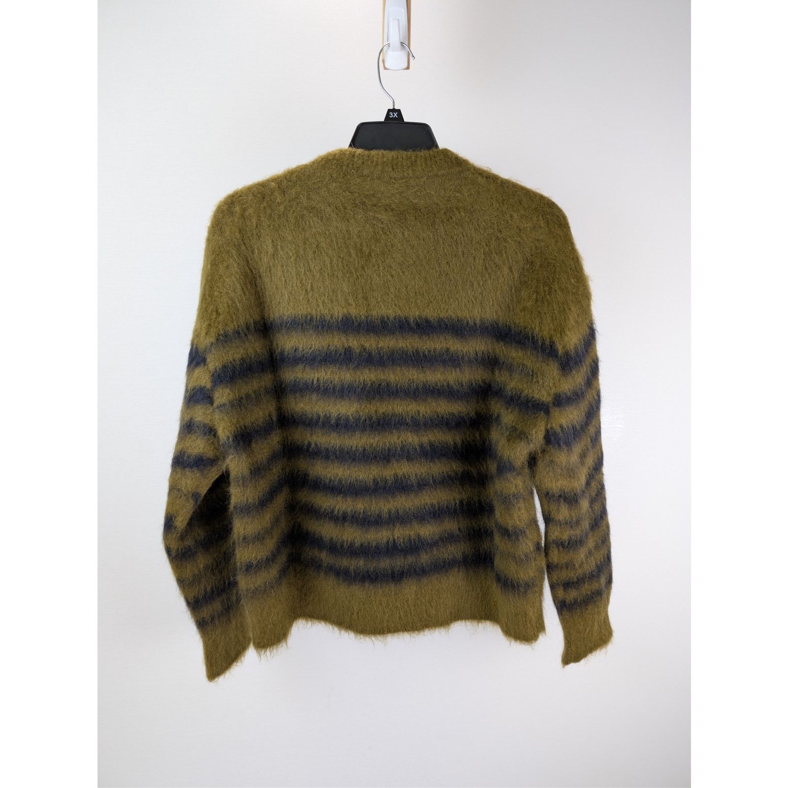 Bottega Veneta o1rshd1 HW Graphic Mohair Knitwear Sweater Gingersnap/navy Size US M / EU 48-50 / 2 - 11 Thumbnail