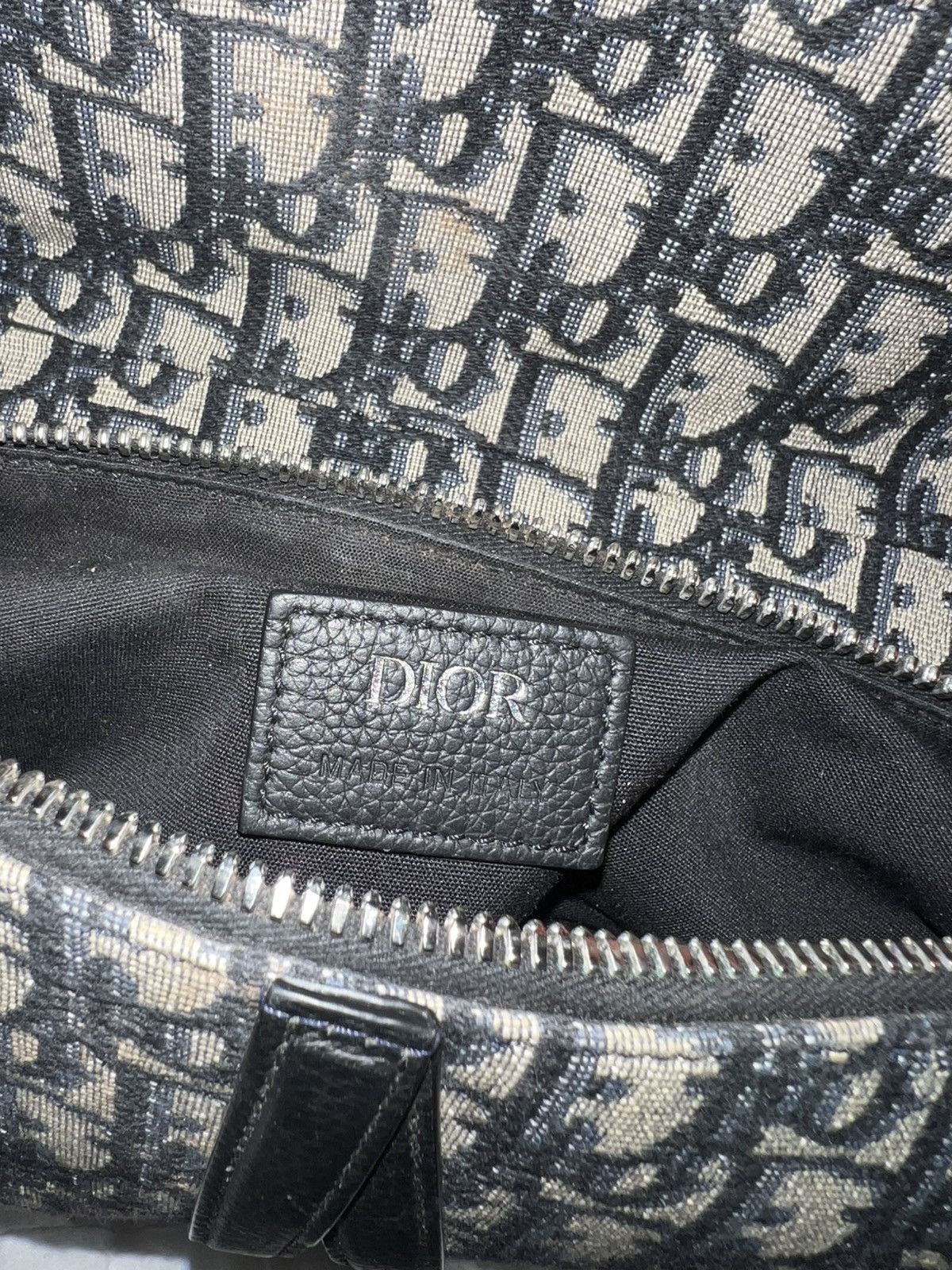 Dior Dior Saddle Bag Beige and Black Dior Oblique Jacquard Size ONE SIZE - 17 Thumbnail