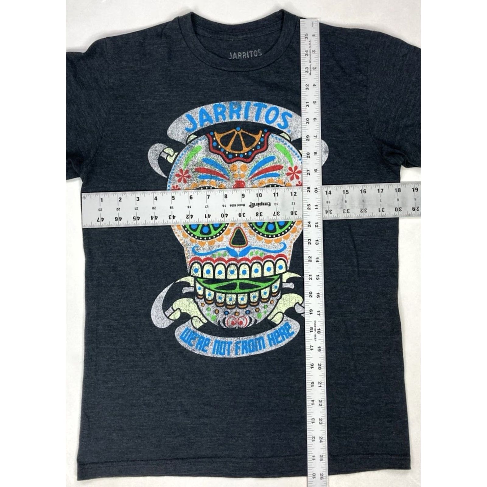 Ripple Junction VINTAGE Ripple Junction Jarritos We're Not From Here Skull Graphic Shirt Men Small Short Sleeve Gray Size US S / EU 44-46 / 1 - 5 Thumbnail