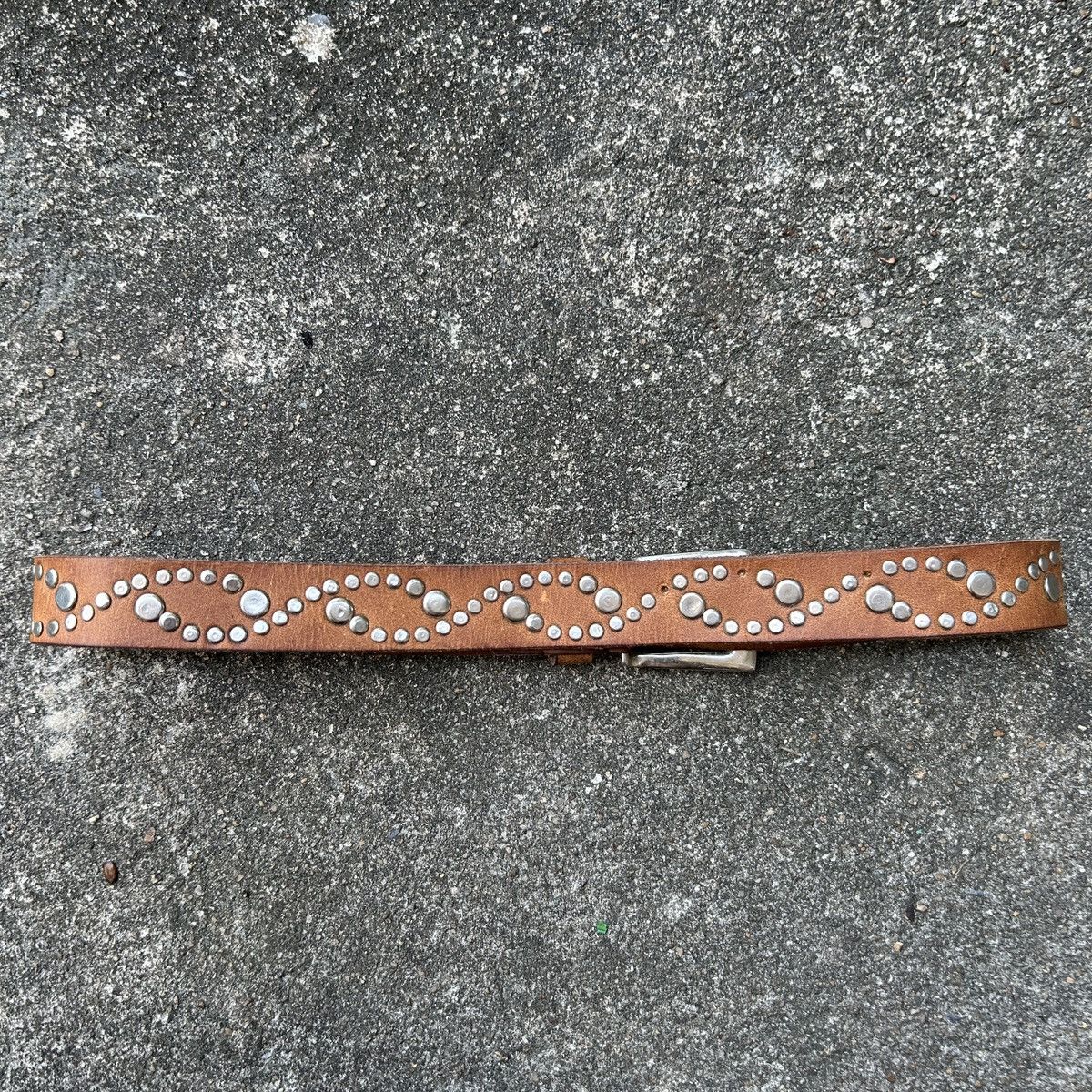 Vintage Vintage studded leather belt (Kapital Style) Size ONE SIZE - 2 Thumbnail