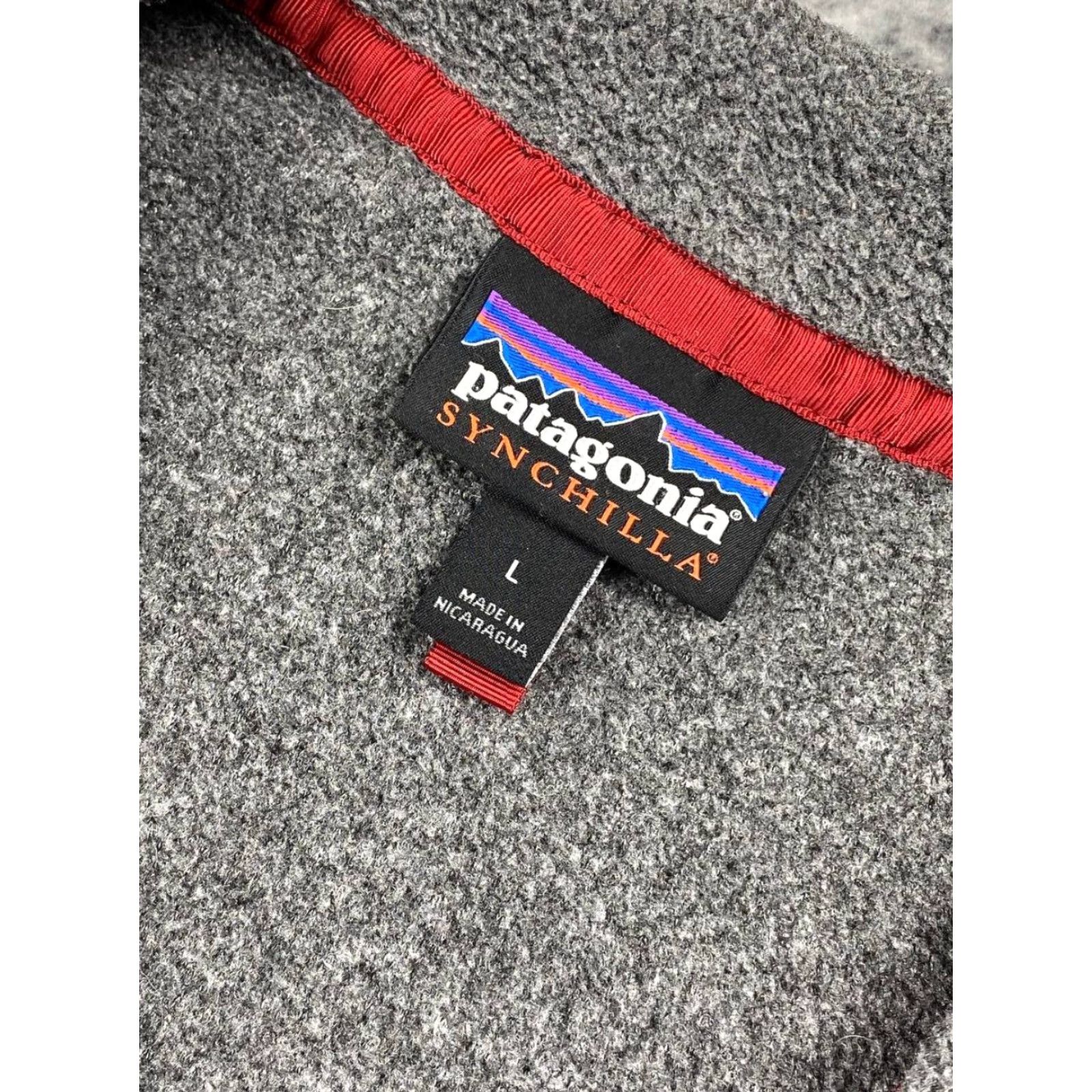 Patagonia VINTAGE Patagonia Synchilla Fleece Jacket Snap T Pullover Men L Gray Size US L / EU 52-54 / 3 - 4 Thumbnail