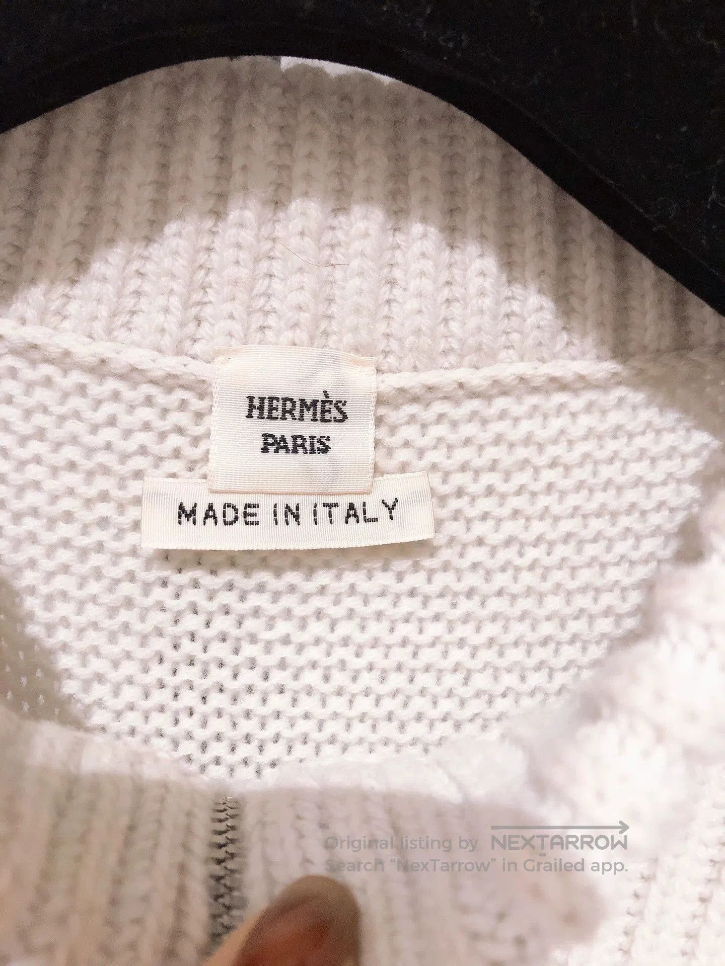Hermes Hermes Beige Wool Cashmere Cardigan. Size US M / EU 48-50 / 2 - 7 Thumbnail