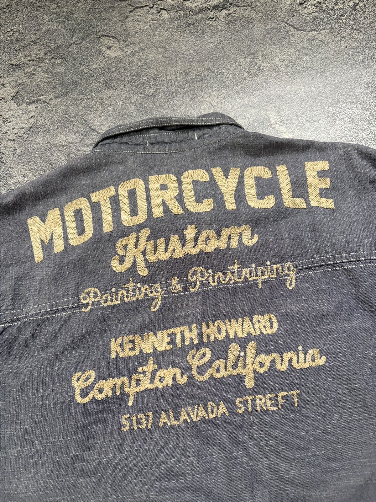 Von Dutch Von Dutch Kustom Kulture Shirt Grey Chambray Motorcycle XL Size US XL / EU 56 / 4 - 6 Thumbnail