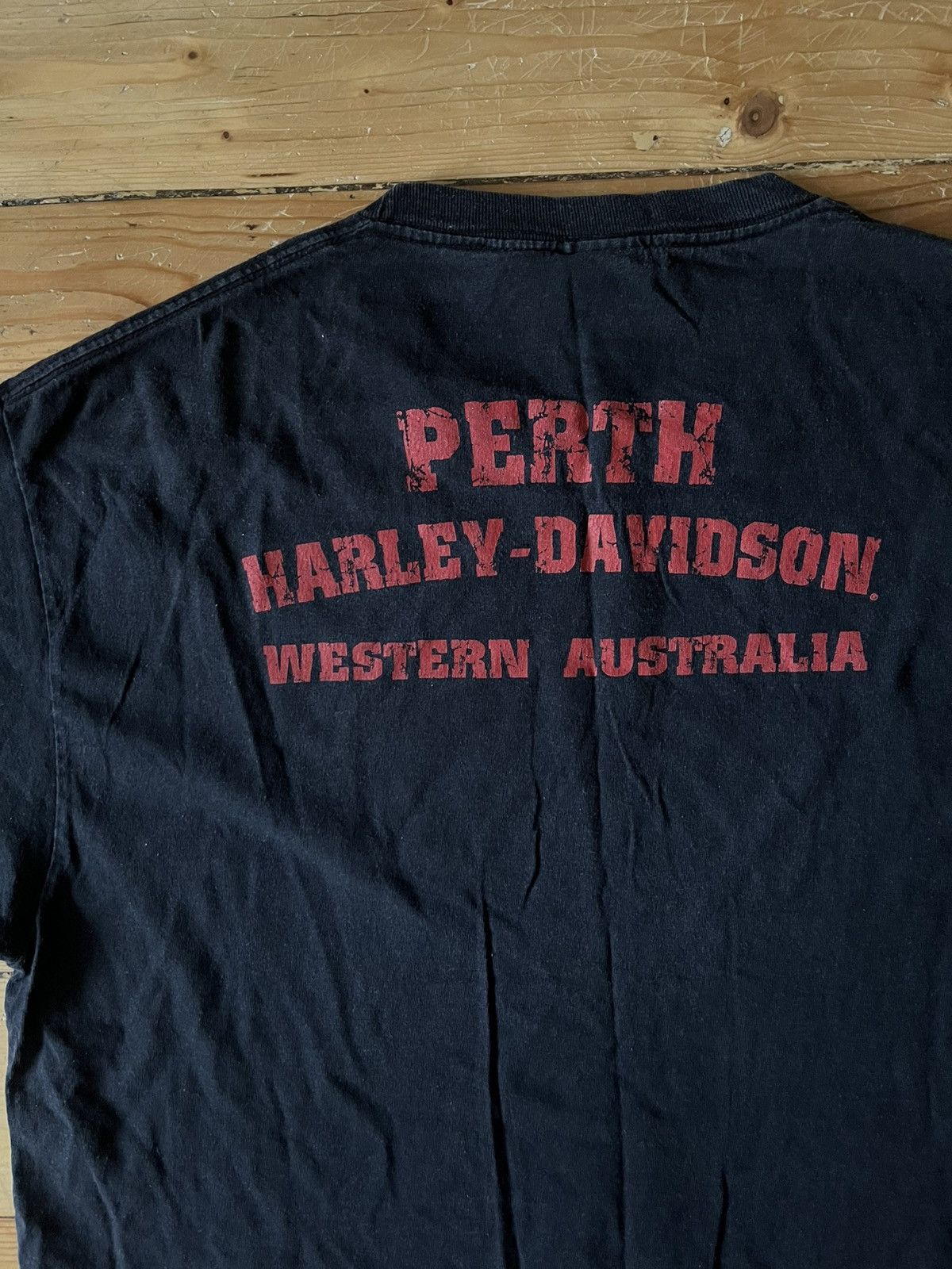 Vintage Harley Davidson 90 Australia 🇦🇺 Perth tshirt Size US XL / EU 56 / 4 - 7 Thumbnail