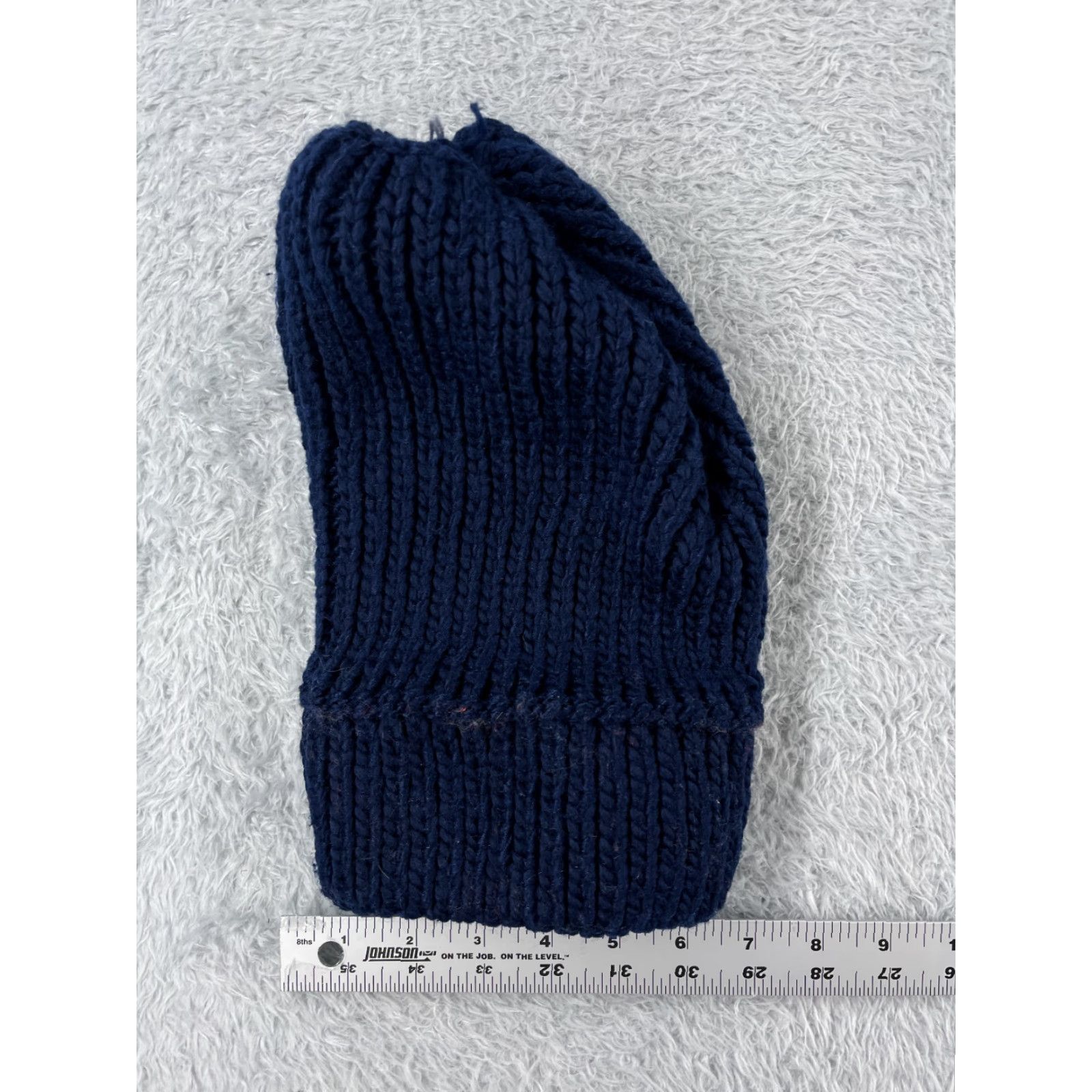 Vintage Be Mine: Beanie Toque Womens One Size Blue Acrylic Snow Winter Ski Pom Outdoors Size ONE SIZE - 5 Thumbnail