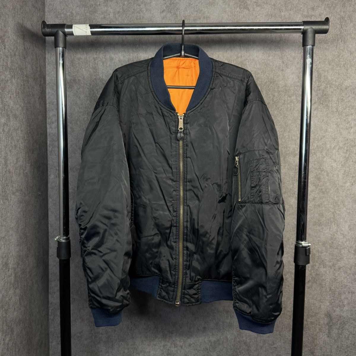 Alpha Industries × Vintage Vintage Alpha Industries MA1 Bomber Jacket Size US XL / EU 56 / 4 - 1 Thumbnail